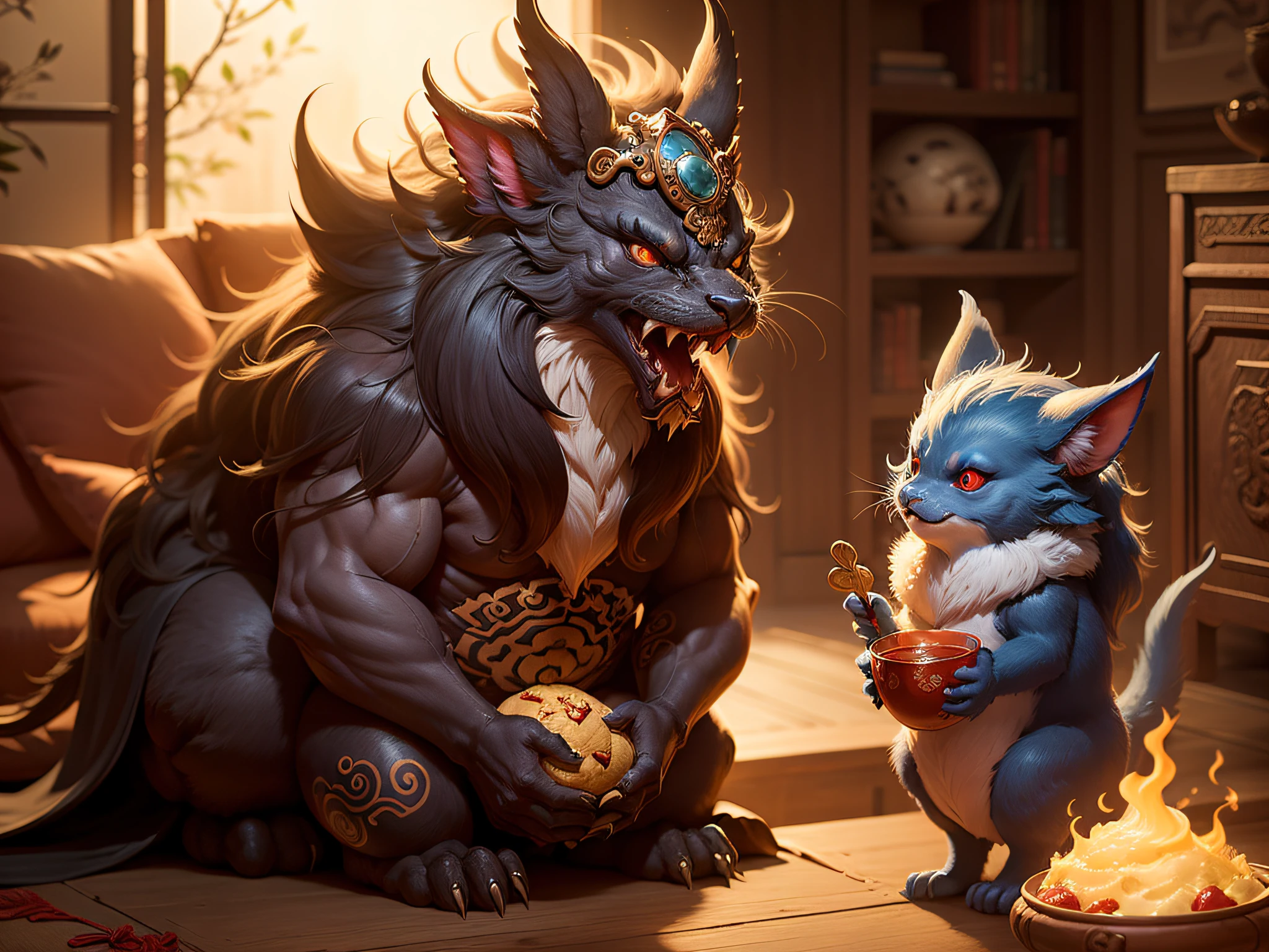 Chinese mythical creatures,gourmand