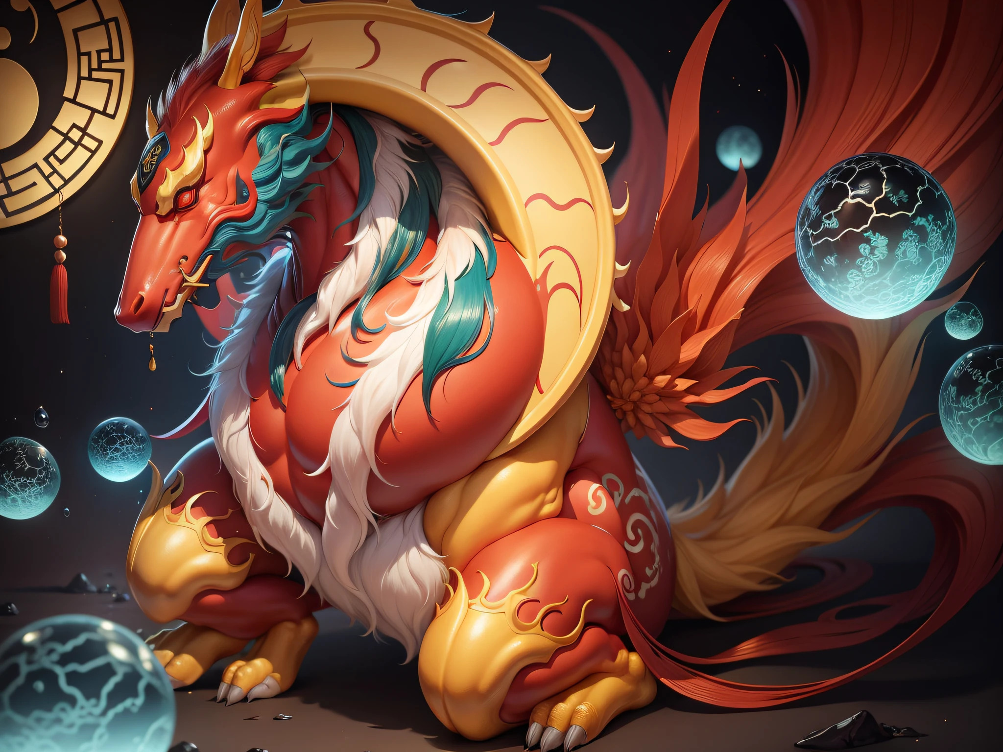 Chinese mythical creatures，gourmand