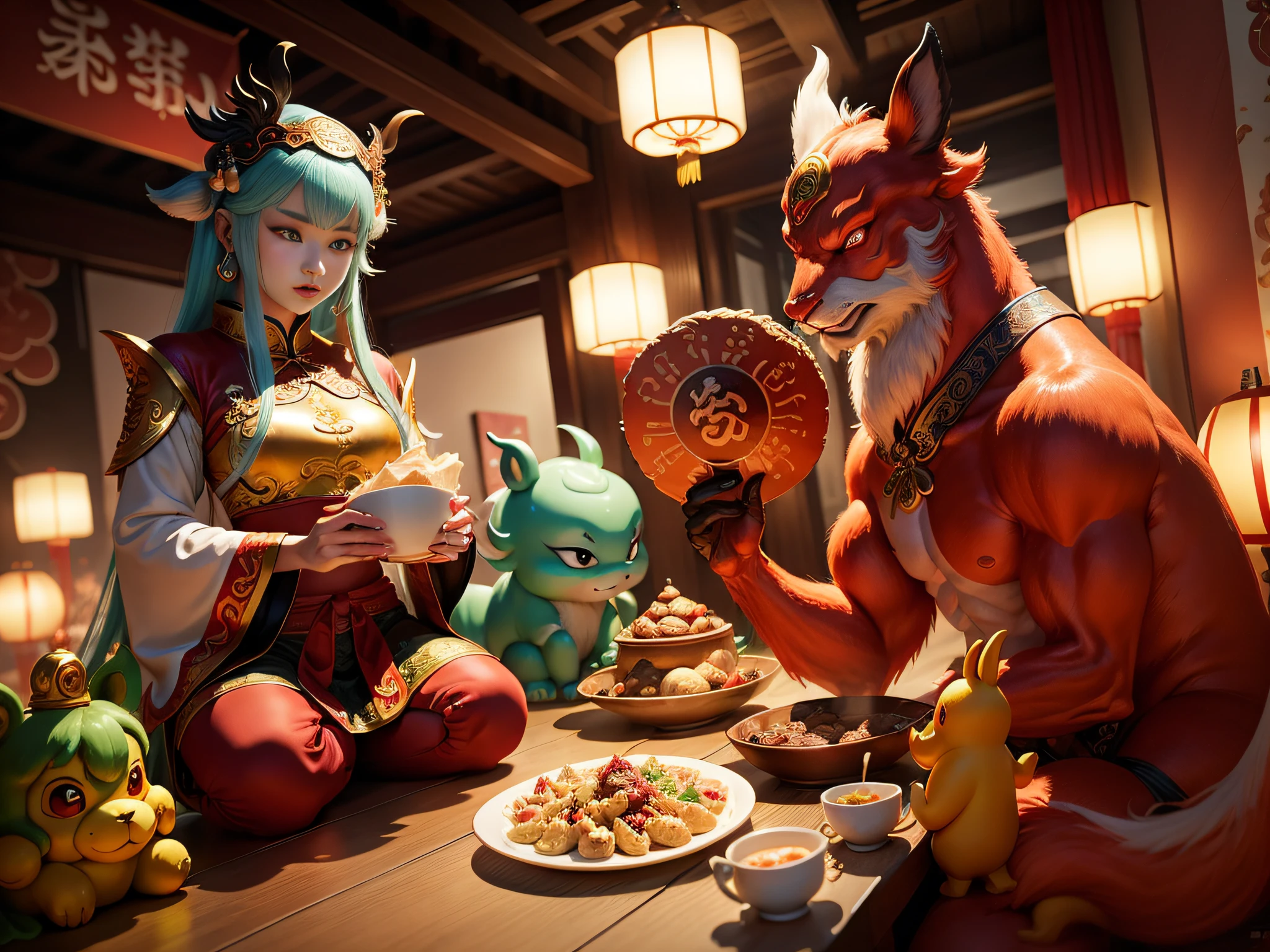 Chinese mythical creatures,gourmand