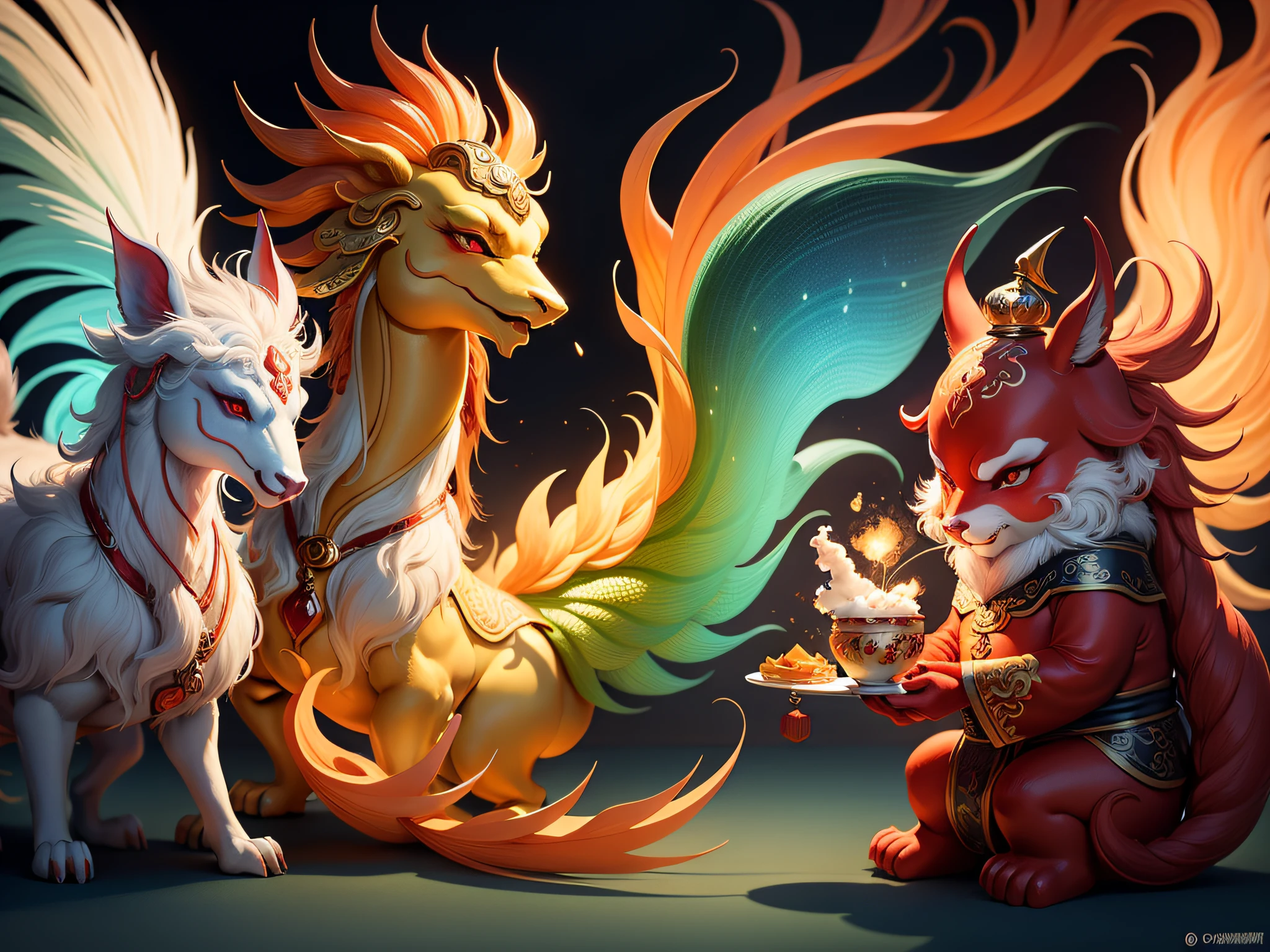 Chinese mythical creatures,gourmand