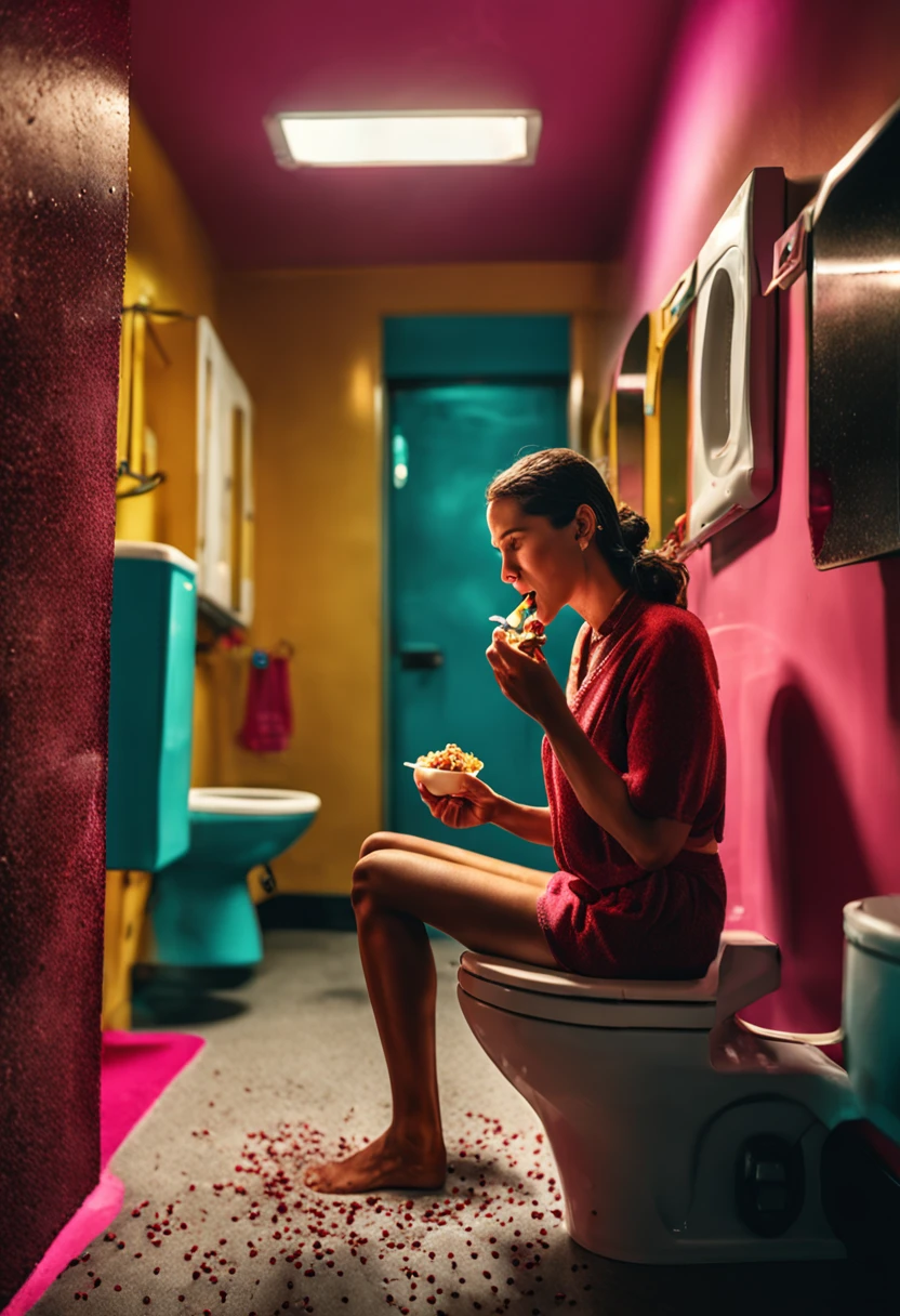 (Highly detailed CG Unity 8k wallpaper), One Woman Licking the Floor of the Toilet, kpop, scatlogy