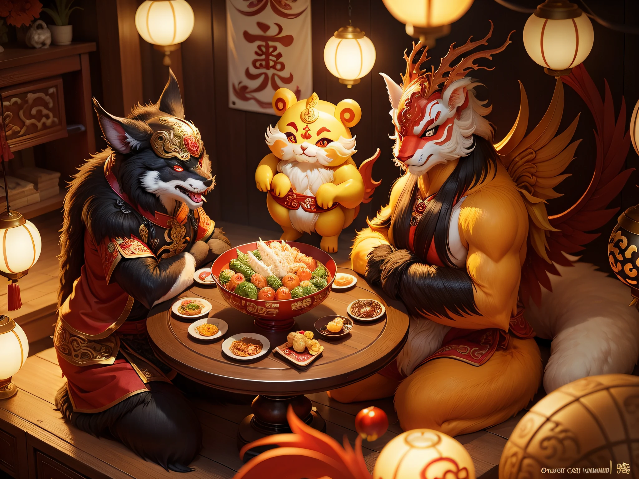 Chinese mythical creatures,gourmand