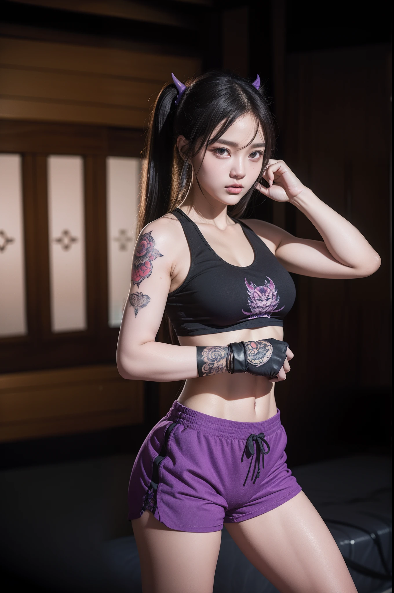demon tattoo