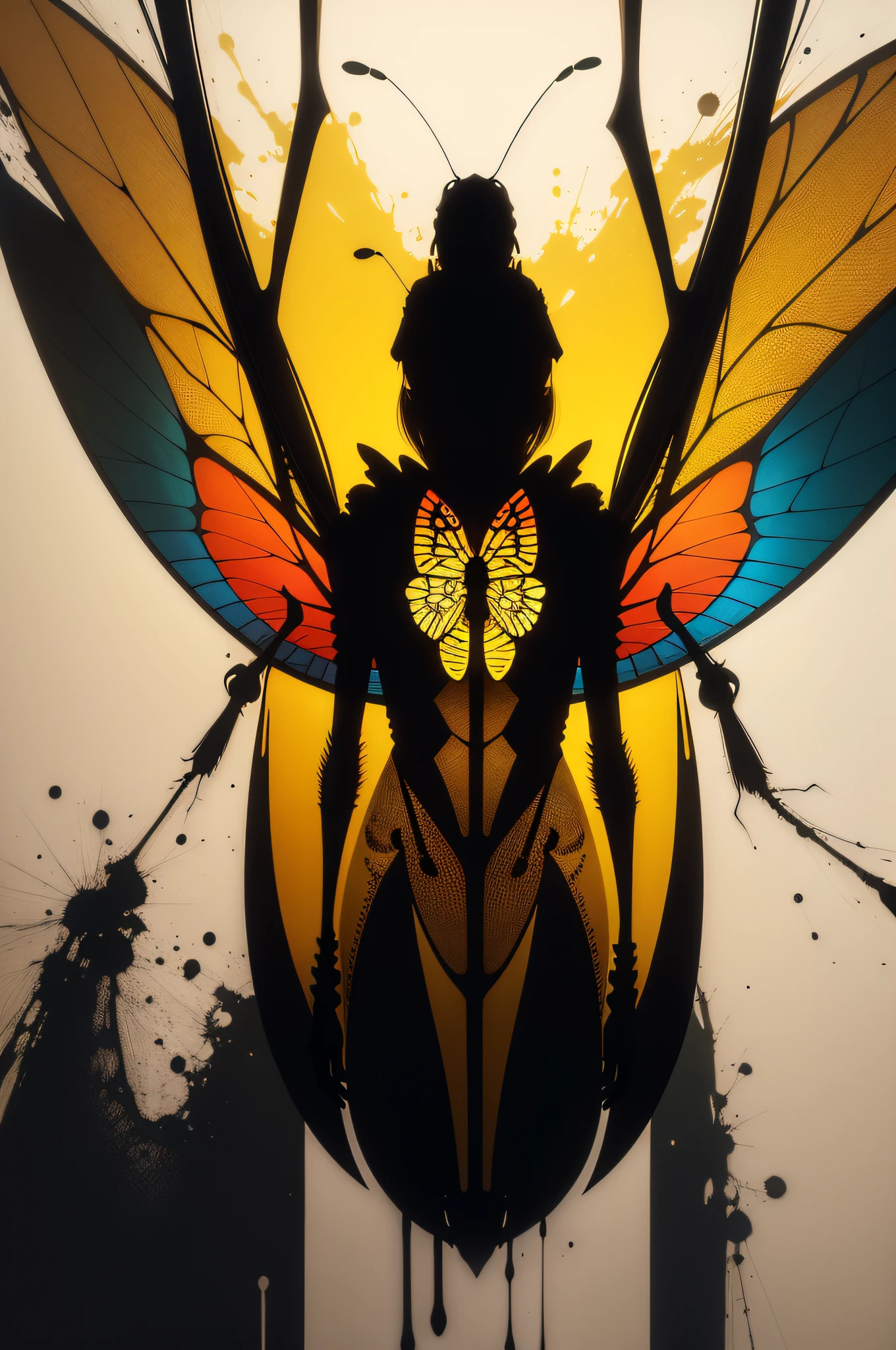 insects,Abstract art poster