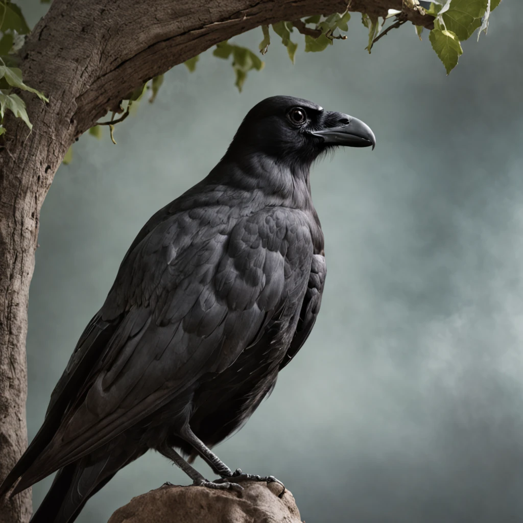 a black bird sitting on top of a skull next to a tree, crows as a symbol of death, arte escura altamente detalhada, just art for dark metal music, arte macabra, Arte digital escura, mas detalhada, vida e morte se misturando, Old - Arte de fantasia sombria da escola, arte macabra de stanat cavado, estilo de arte escuro, Fantasia sombria misturada com realismo