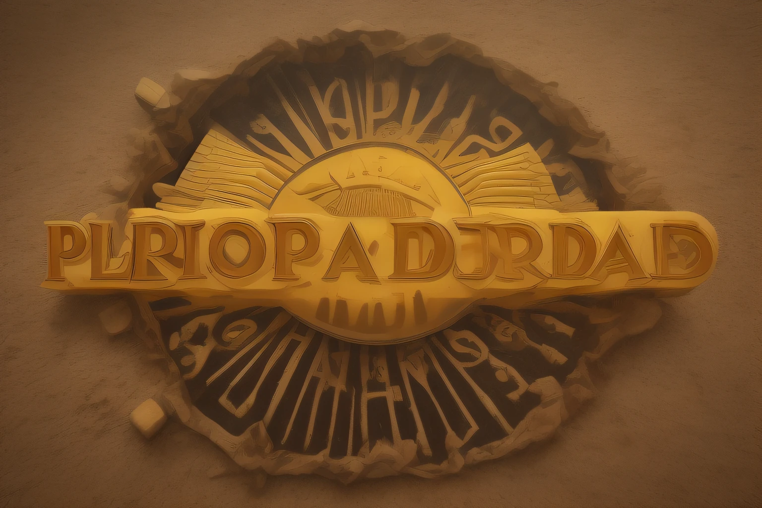 Logotipo do Parque El Dorado com um sol no meio, El Dorado, inspirado em Roberto Parada, Colorado, by Roberto Parada, arte promocional, business logo, inspirado em Candido Portinari, concept piece, imagem retrato, Directed by: Edward Otho Cresap Ord, II, Neodada, Ad image, Pablo Perdomo, Imagem promocional, coronarenderEldorado Park Torre Killa logo, modernized, sun, highlight,
