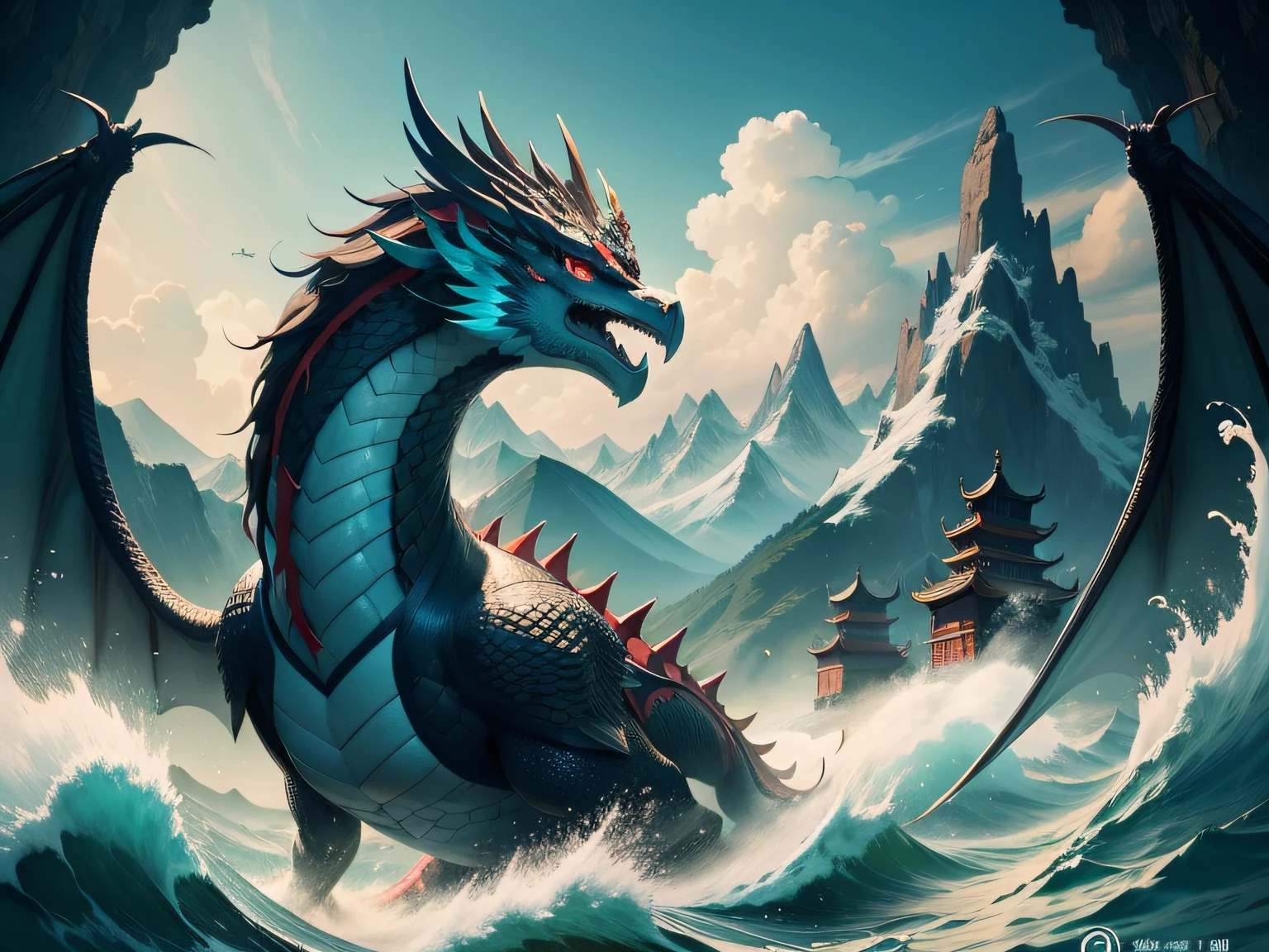 Chinese mythical creatures,Inspired by the Classic of Mountains and Seas,A bird with a dragon's head