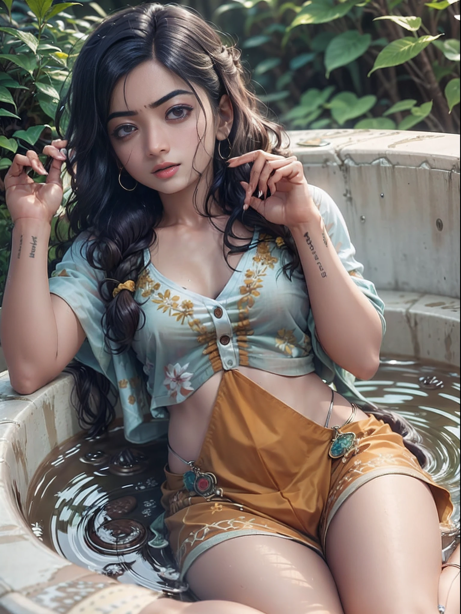 1sexy girl with forest clothes, flowers, leaves, mandalas, fractal,, Sleeping Beauty, by Bella🦋 full body, beautiful girl sleeping, room with mirror, girl sleeping on bed and sheets, old clock and lamp on table, full body, black hair, Transparent clothing,open legs, view of pubic hair, 1 sexy girl in transparent forest clothes,exposed breasts, open transparent t-shirt,mandala and flower tattoos, La mejor calidad, Obra maestra, llustration, muy delicado y hermoso, muy detallado, CG, Unidad, Fondo de pantalla de 8k, ridiculous, huge filesize, lente muy ancha, Luz suave,Sleeping Beauty, by Bella🦋 full body, beautiful girl sleeping, full body, black hair, Transparent clothing, slight smile,, open legs, view of pubic hair, 1 sexy girl in transparent forest clothes,exposed breasts, open transparent t-shirt,mandala and flower tattoos, La mejor calidad,