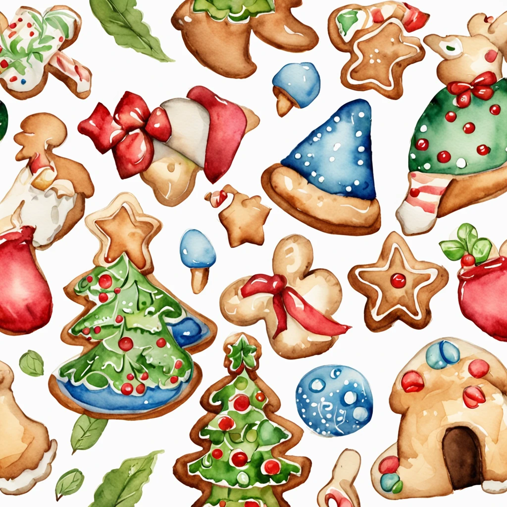 a christmas cookie, detailed, high quality, clear,