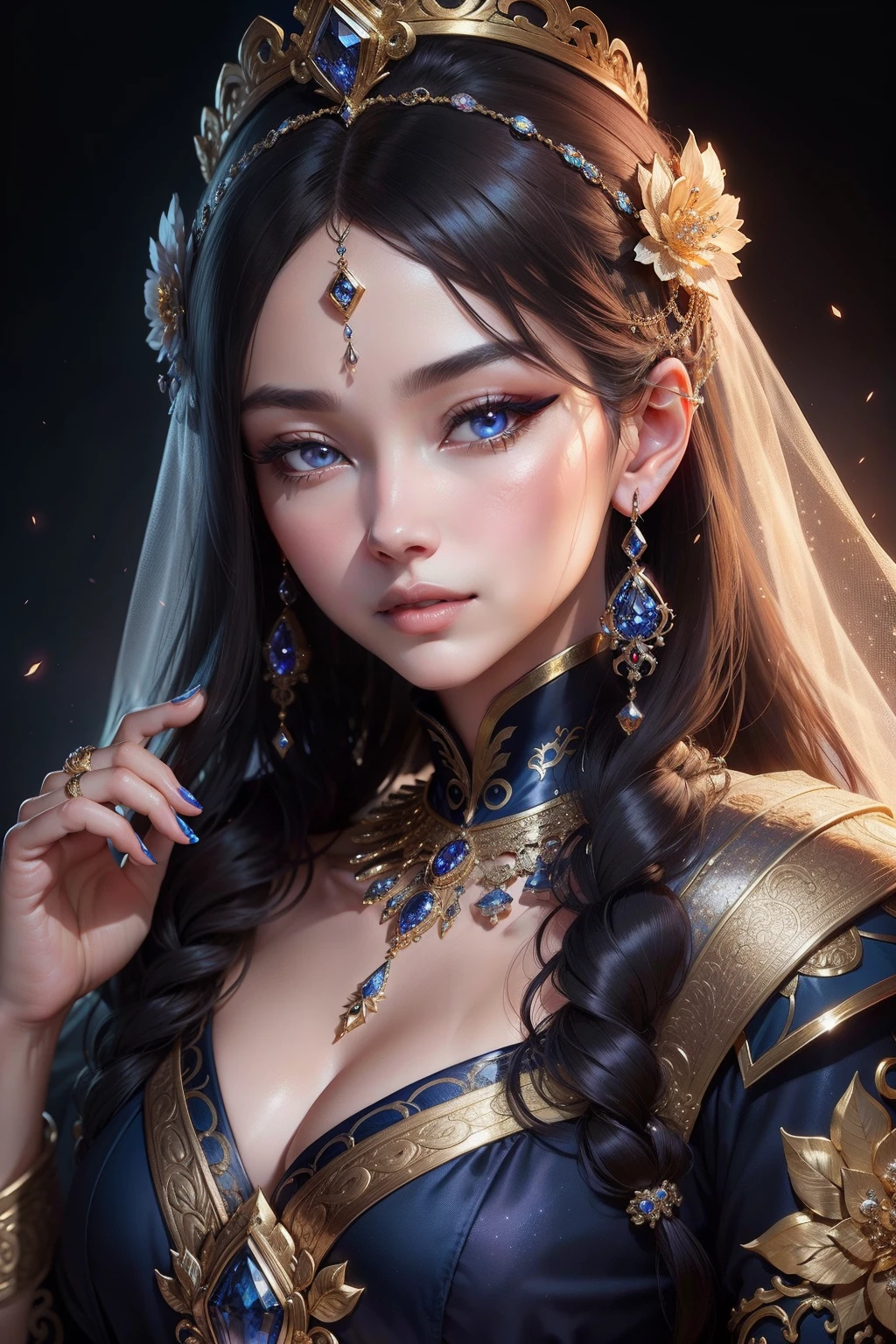 A beautiful Slavic princess,She is widely regarded as one of the most beautiful women in the world. She possesses stunning features that have captivated people worldwide for decades. she wears luxurious and beautiful crystallized dresses ,
Starting with her face,
She has a distinctively striking appearance. She has a prominent jaw, execusite face structure and stunning body figure,
She's bold and majestic as well as Seductive, Hyperdetailed, upscaled , sharp focus, high detail, majestic photograph, Trending on CGSociety, Artstation