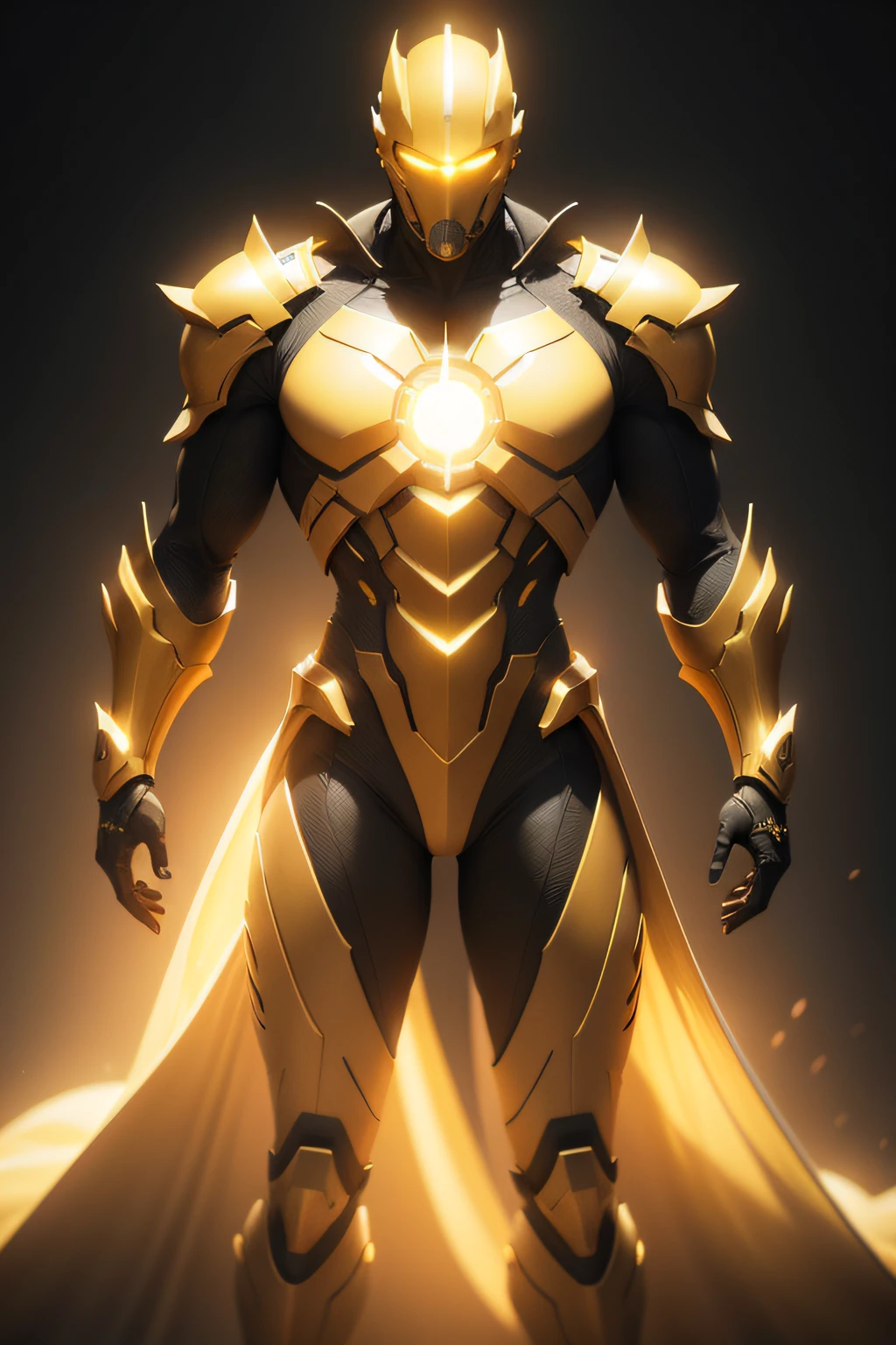 3d render of an gemale villain, full body, beautiful studio soft light, yellow lights, rim light, vibrant details, realistic, elegant, beautiful background, octane render, zoomed out, rendered in 8K resolution for high-quality detail, concept art, smooth, sharp focus, highly detailed, soft natural volumetric cinematic perfect light, intricate artwork masterpiece, glowing yellow light, yellow filter, bright yellow light, hollywood filter