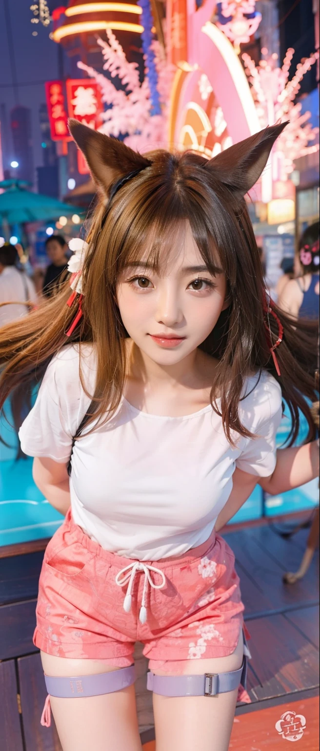 夏天 Beautiful woman Horse ears
