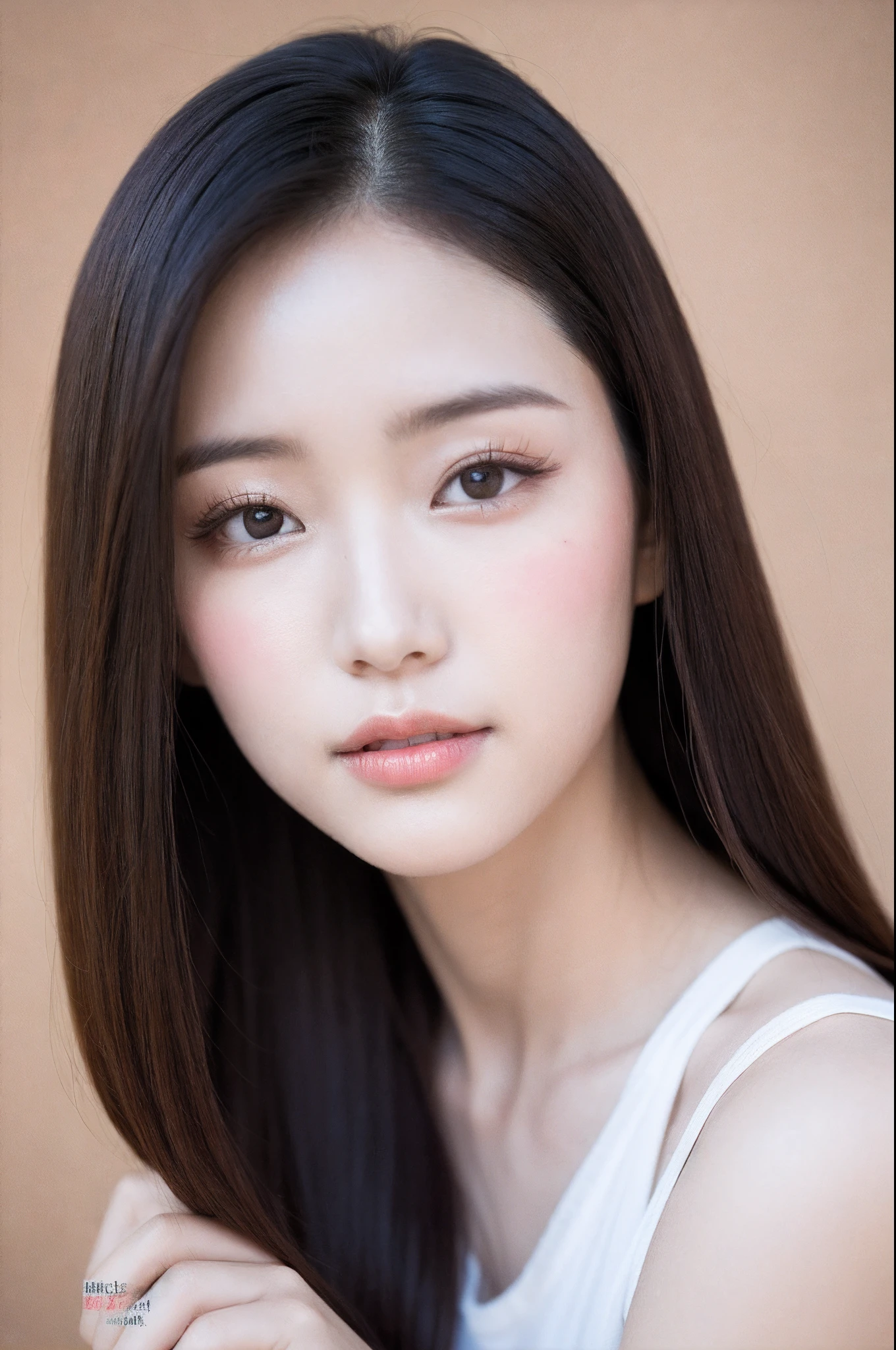 Photo of a Beautiful Korean kpop idol Woman, 80mm，1 20 year old woman，INS style，Face details，Chinese Internet celebrity girl，