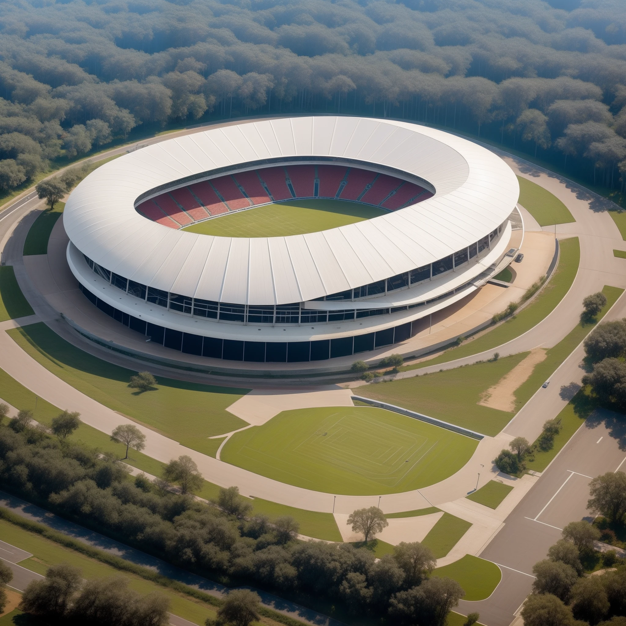 Lotus-shaped stadium