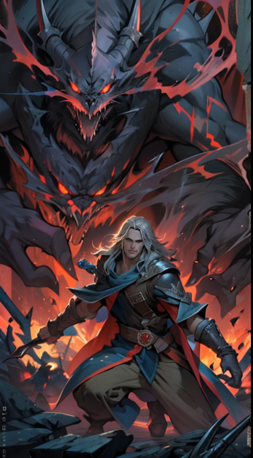 Castlevania Shadow Lord hyper realistic super detailed battle Epic War