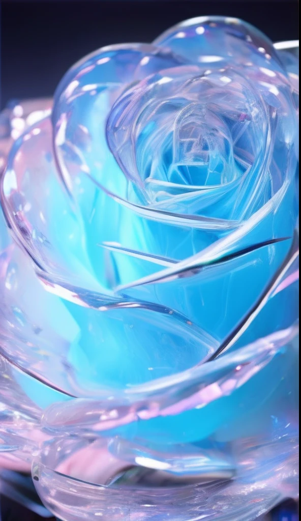 Crystal rose, fanciful, Starskrim, cleanness, kirakira, kirakira, Gorgeous, Colorful, amazing photo, dramatic lighting, Foto realism, ultra - detailed, 4K, depth of fields, A high resolution