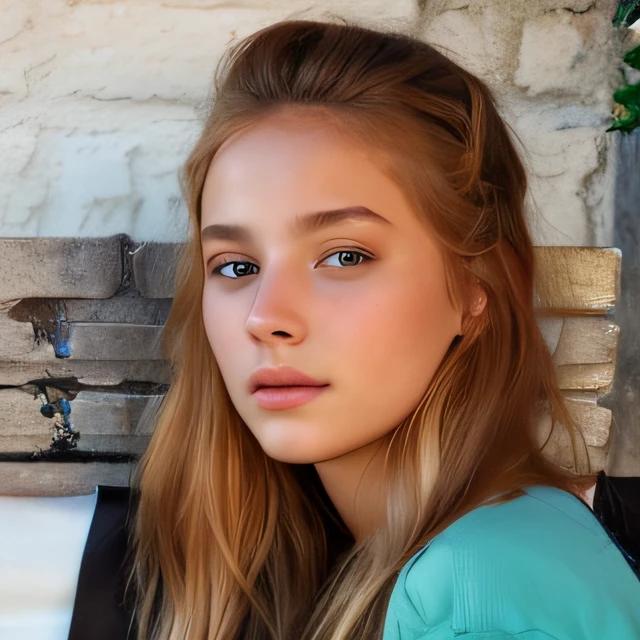 there is a young woman sitting on a bench with a cell phone, a beautiful -aged girl, daniela uhlig, young teenaterina, dasha taran, portrait sophie mudd, angelina stroganova, marthe jonkers, teen gir9-year-old girl, aleksandra waliszewska