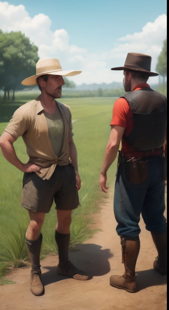 An argument between two farmers