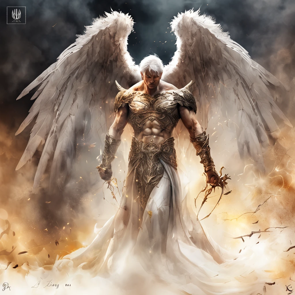 Angels and demons are just in one idea，A heavenly thought，One thought of hell，Heaven and hell are fleeting。Cinematic image effects，An angel and a demon，Cinematic image effects，depth of fields，high light，Real light，Ray traching，oc rendered，Hyper-realistic，best qualtiy，8K master works