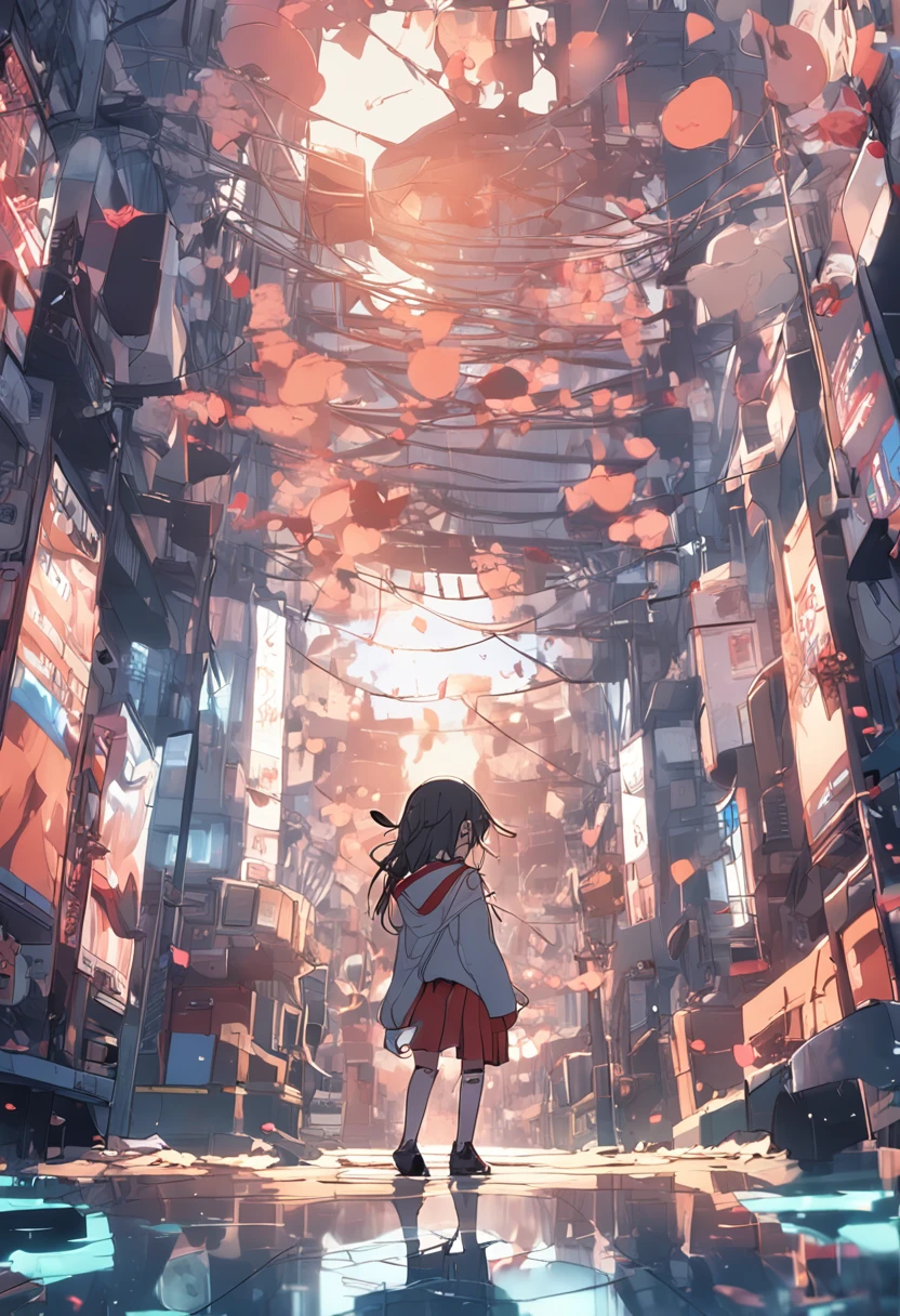 masterpiece、top-quality、Anime style、Gal style girl、Manteau blanc、The background is space、Holding the earth in your hands