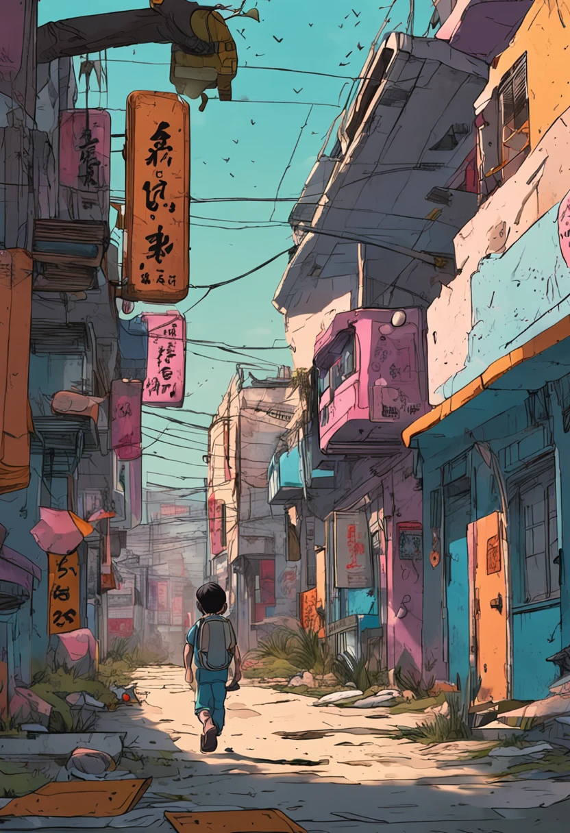 人物:Girls grow into adults,Backpack and run away from home
figure:Chased out the crying mother