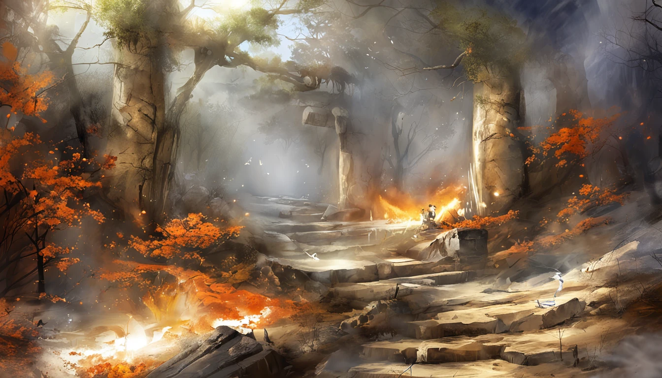 Angels and demons at once,Not to hell,It is to go to heaven,Heaven and hell blink in an instant。Cinematic image effects,angel versus devil,Cinematic image effects,depth of fields,high light,Real light,Ray traching,oc rendered,Hyper-realistic,best qualtiy,8K master works