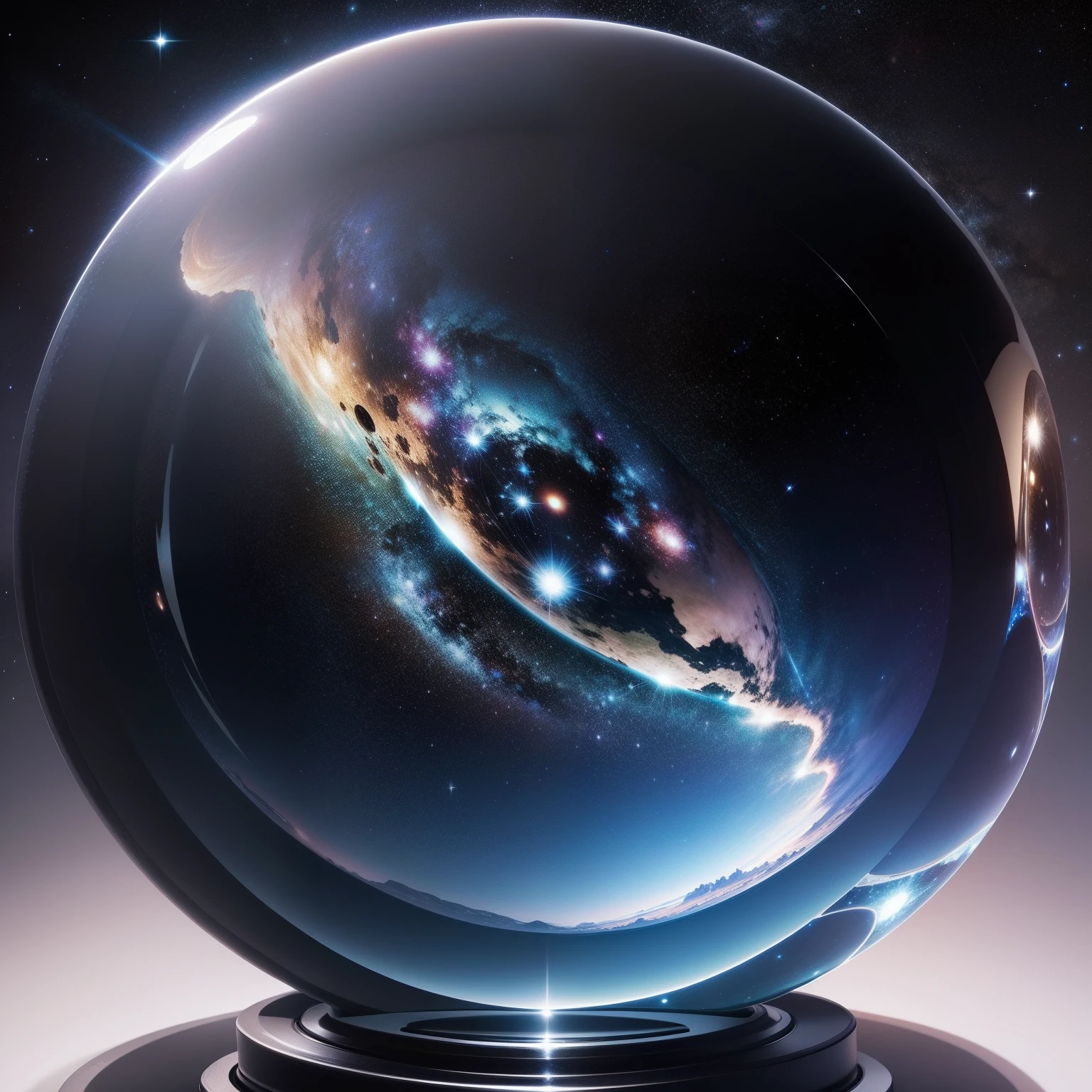 8K、The universe seen in a crystal ball、Starry sky, planets and meteor showers、SLR、Fujifilm