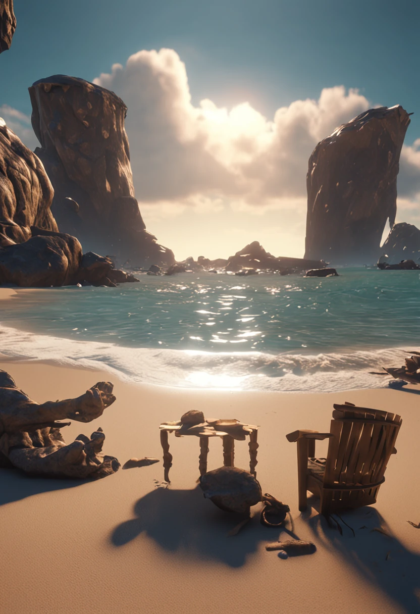 master part, best quality, (fundo do mar:1), areia negra, Tipo: arte, 。...3d,
4k, unreal engine 5 renderizar,
Lighting art of bite apple films