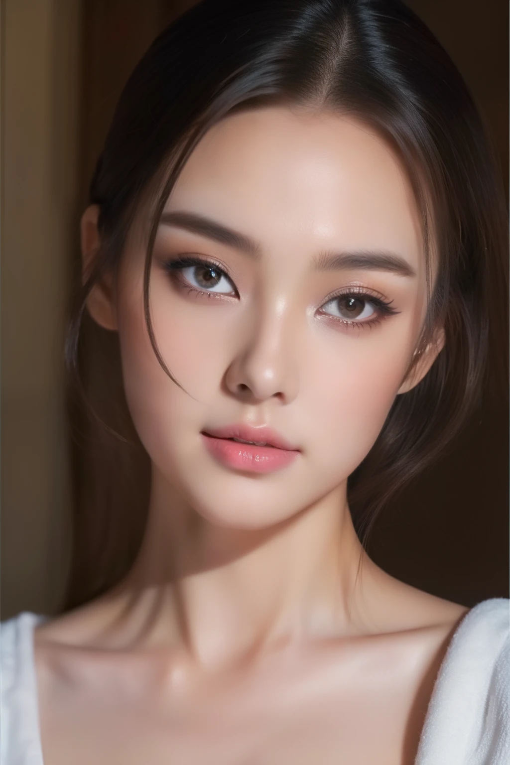 top-quality、masterpiece、8K、Photorealsitic、lighting like a movie、24 years old、Beauty woman、Beautiful face、beautidful eyes、real looking skin、Beautiful skins
