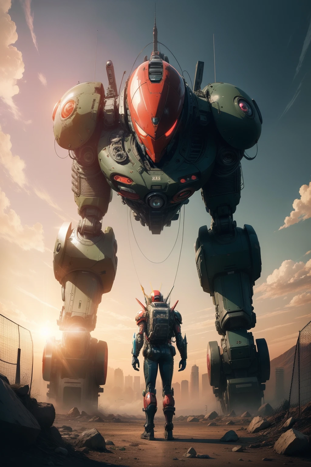 3000´s Anime style robot made from Alien Technology. in the style of 3000's vintage anime, surrealism, akira. anime line art.