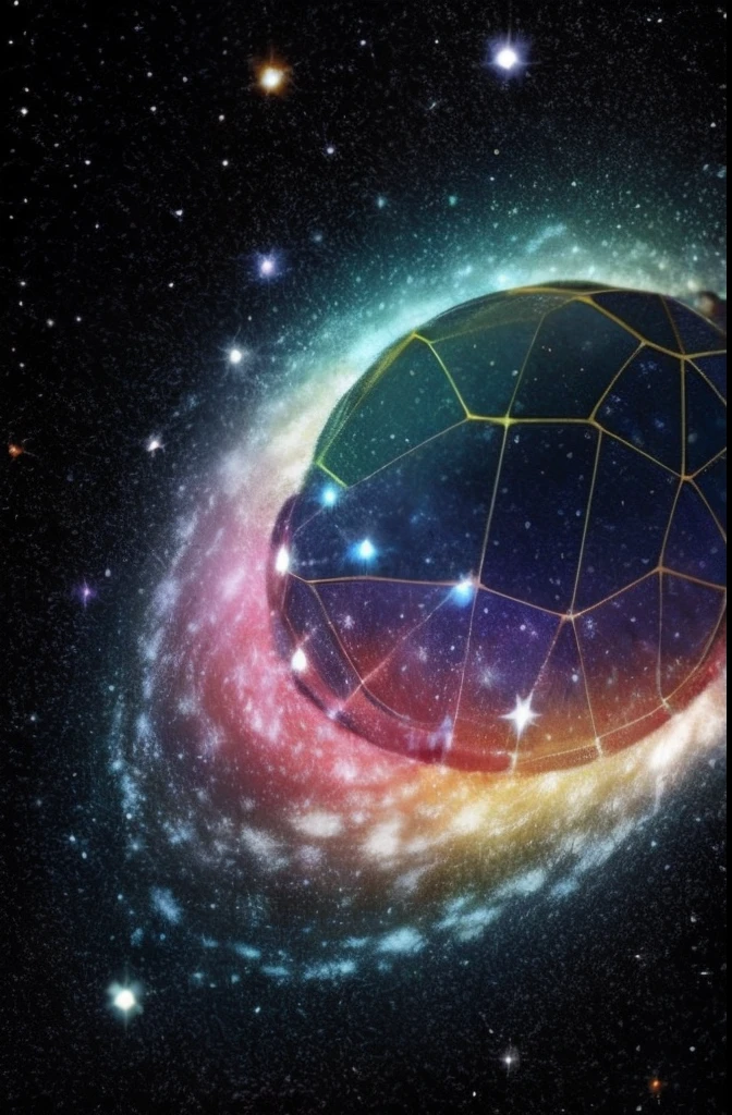 There is a universe in the shell，starrysky，galactic，turtle，，rich colours，Diamond gloss