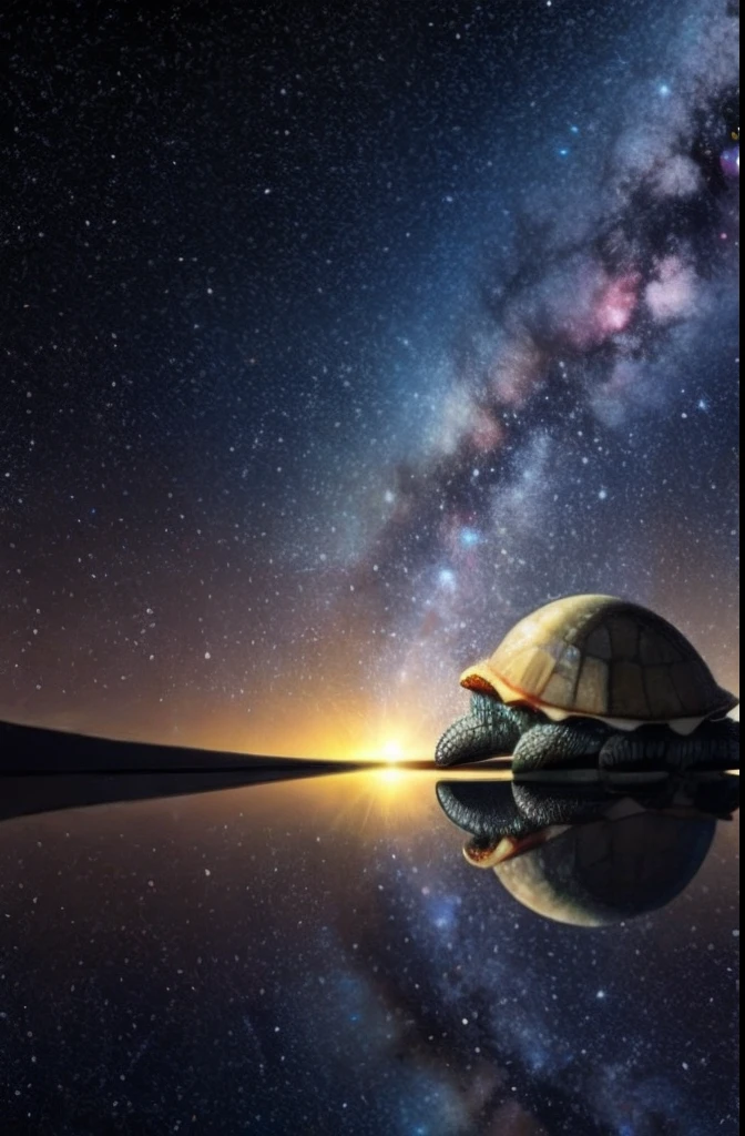 There is a universe in the shell,starrysky,galactic,turtle,rich colours,Diamond gloss