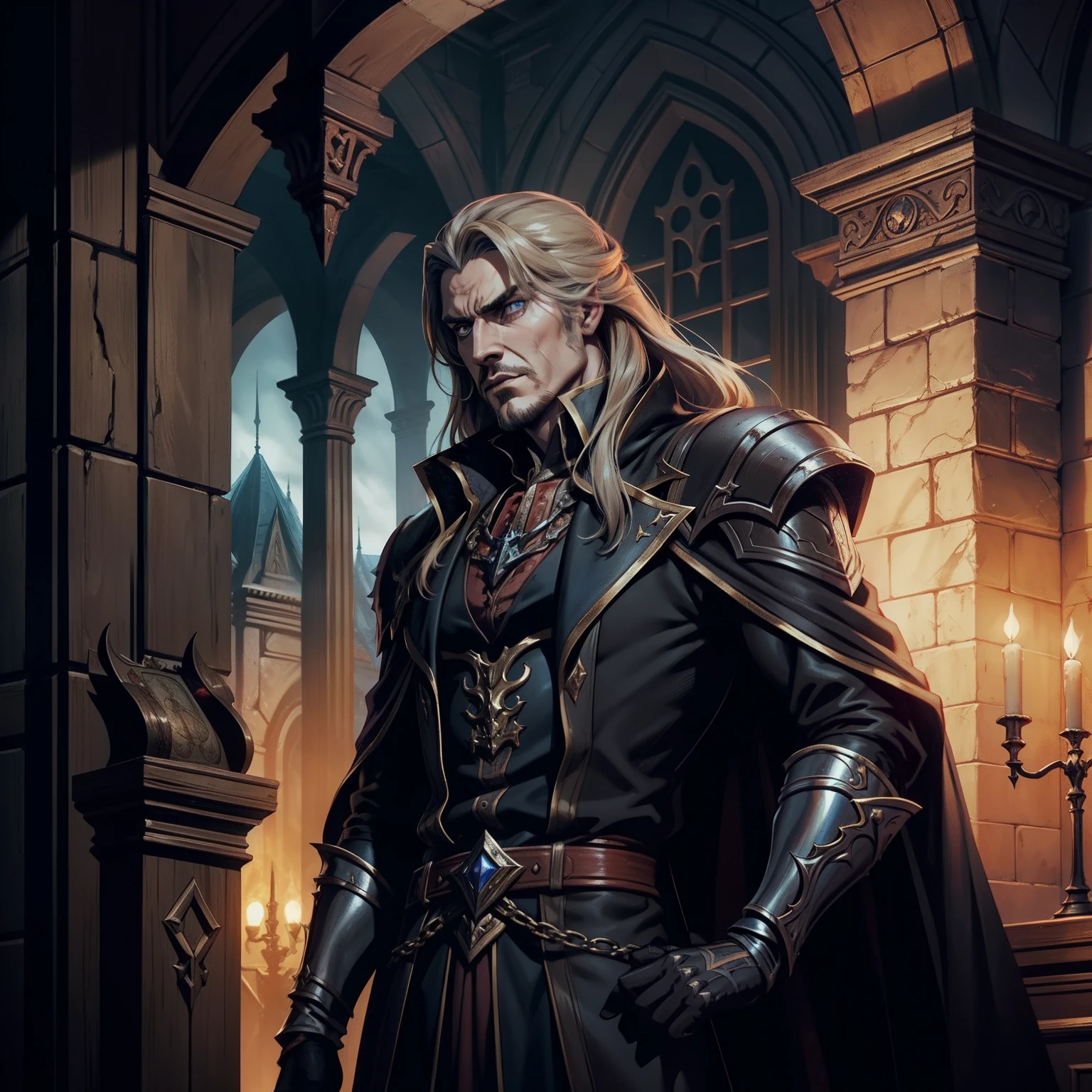 Castlevania Lord of the shadows hyper realistic super detailed cinématique scènes movie Epic Legendary men and Devil detailed faces