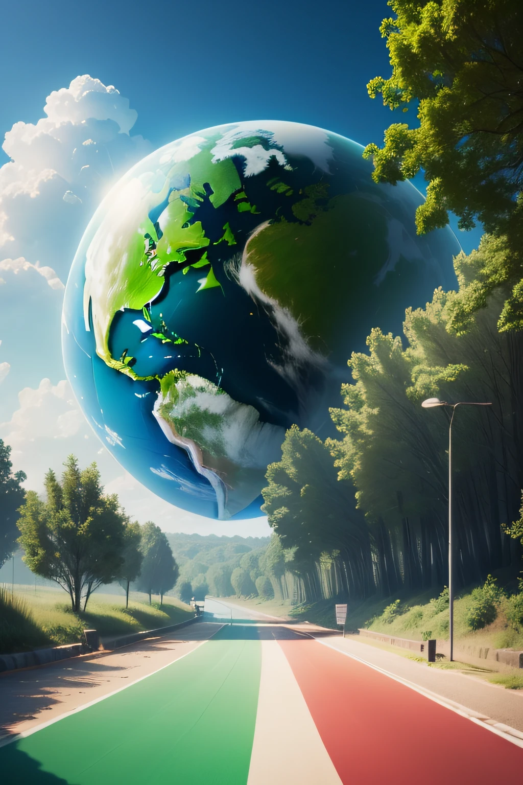 Environmental protection and new energy,Environmental Protection Day,Loop flag,Low carbon