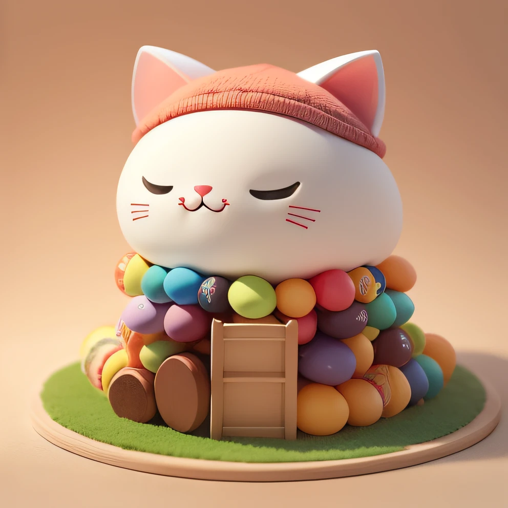 Make a logo with lots of candy, a hungry cat in the middle with 1 cook's hat