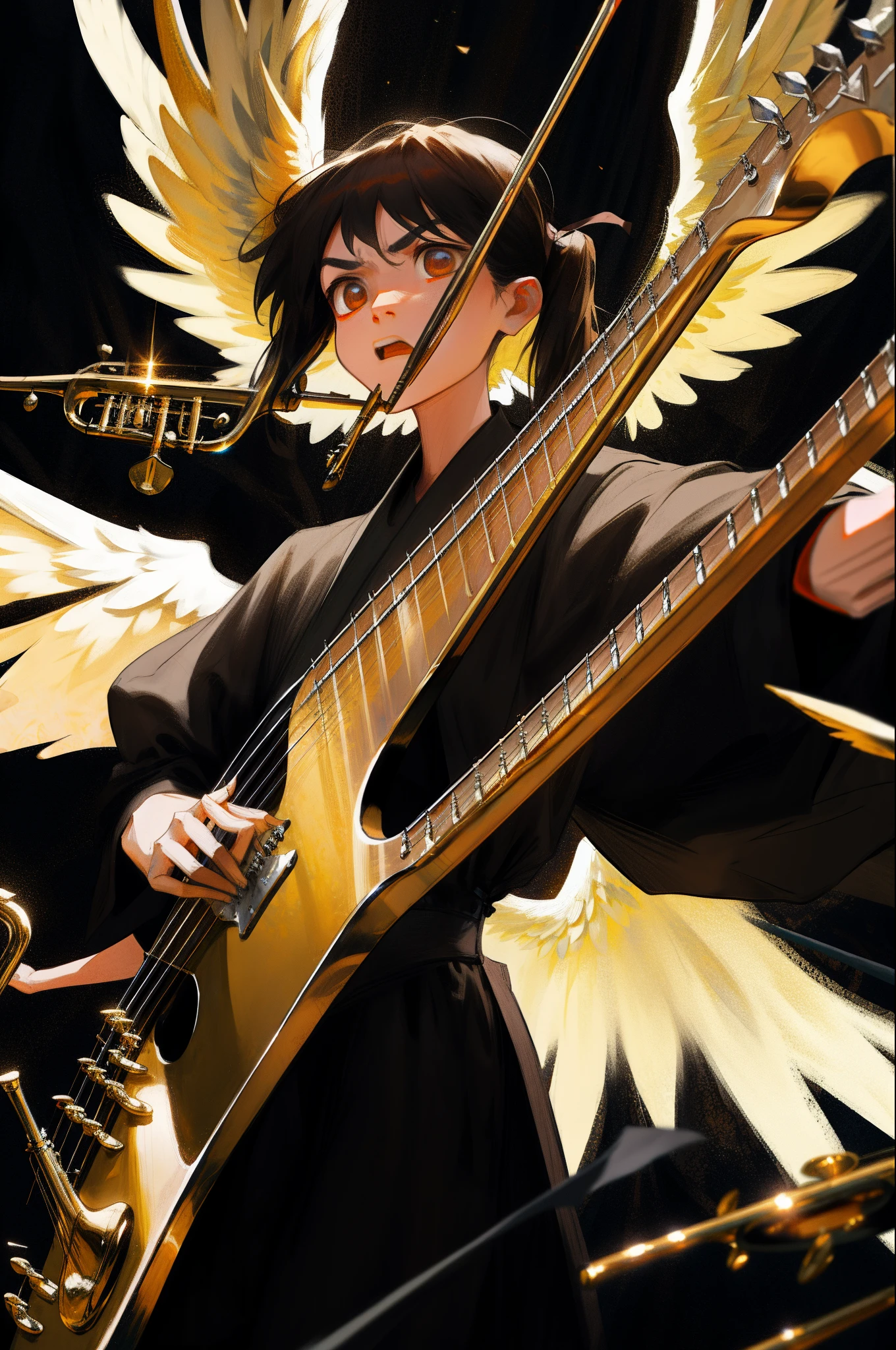 angelicales,expressive,Metal instruments,wings,high high quality