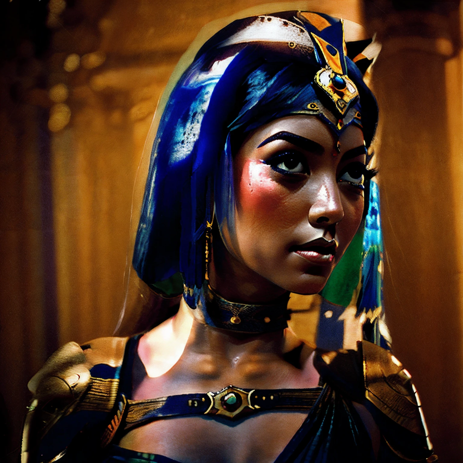 Crie uma imagem da Cleopatra em seu reino