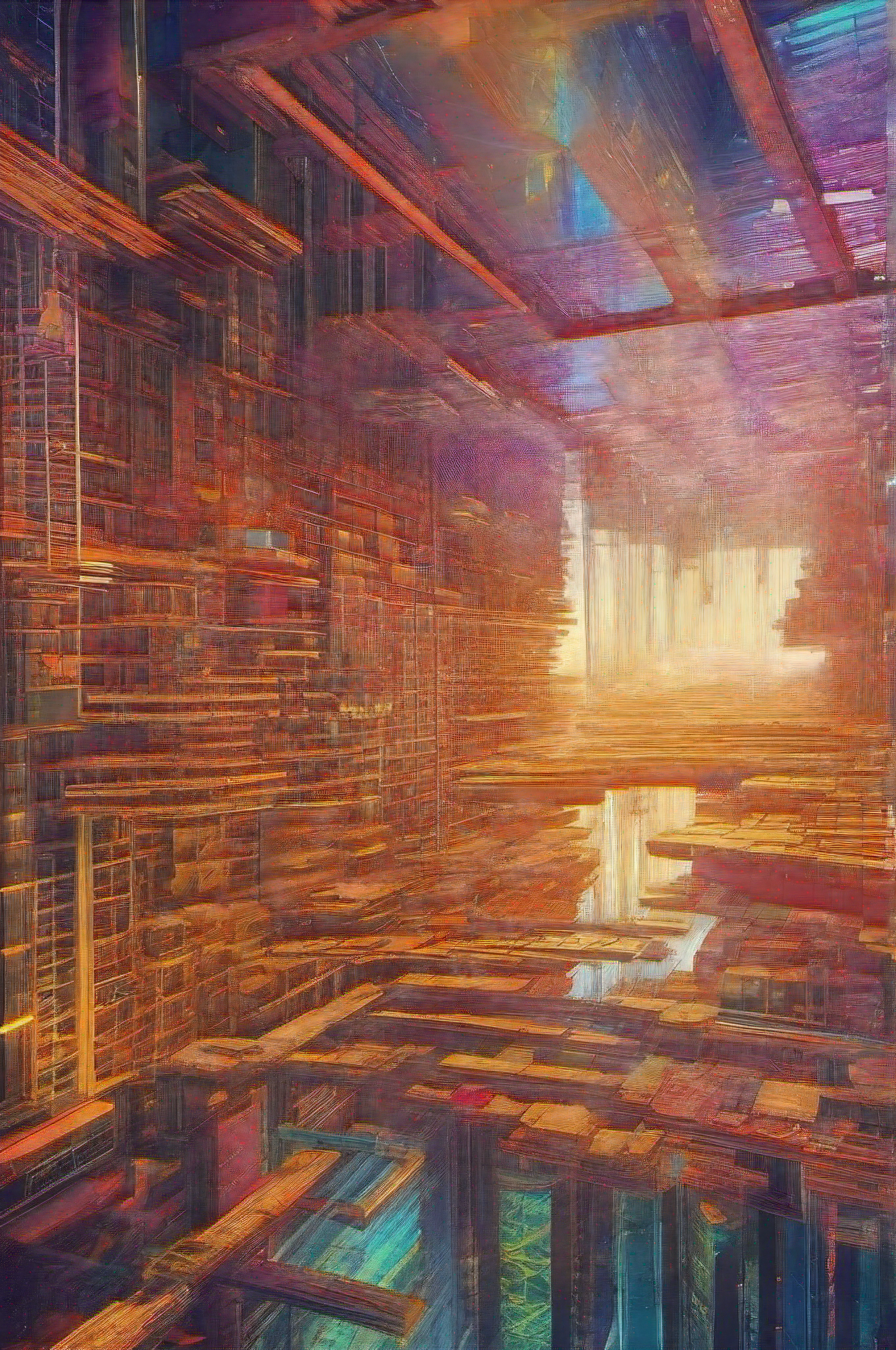 Surreal、Ultra-high density、ultra-detailliert、top-quality、Particle、vivd colour、Space distortion、Unreality、Hyperspace、superstructure