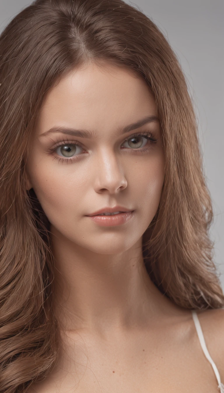 RAW photo, 85 mm, color graded portra 400 film, cinematic colorgrading, frontal full-head shot,portrait of a italian woman, (brunette straight hair:1.1), perfect (green:0.01) eyes, mascara, highly detailed skin, skin blemish, (textured skin, skin pores:1.2), oiled shiny skin:0.6), (moles:0.8), (imperfect skin:1.1), intricate details, goosebumps, (light freckles:0.3), remarkable detailed pupils, realistic dull skin noise, visible skin detail, skin fuzz, dry skin, (blush:0.5), (goosebumps:0.5), subsurface scattering, 8k, uhd, ultra high quality, dslr, soft lighting, film grain, dark, muted colors, chiaroscuro, dim atmosphere,