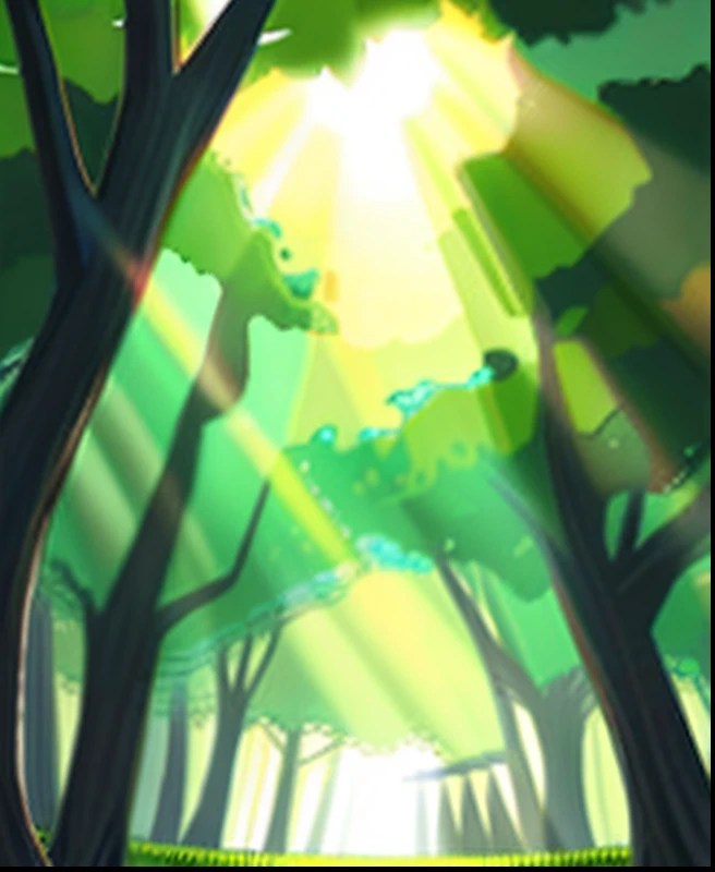 Summer sun forest