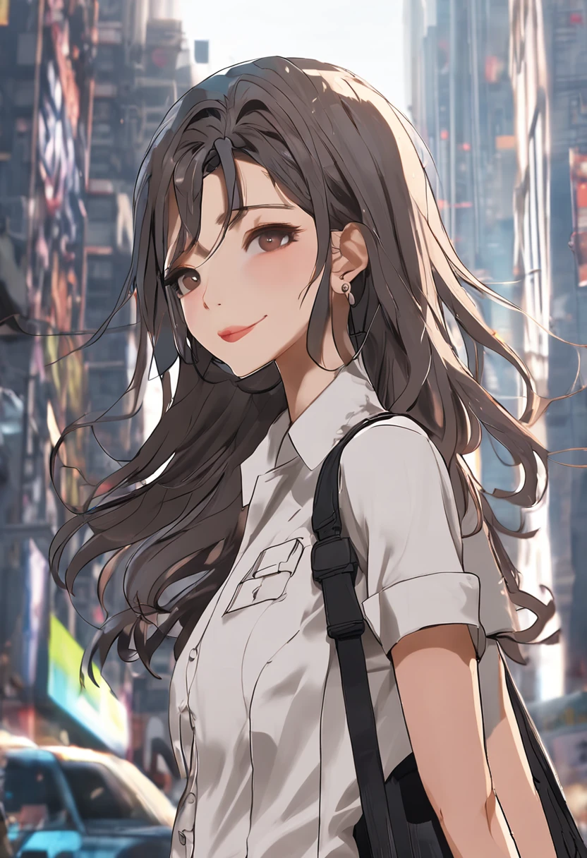 ((Best Quality, 8k, Masterpiece: 1.3)), white crisp shirt on upper body, black straight suit pants on upper body, high heels, super detailed face, detailed eyes, double eyelids, blurred background, slim face, tall building"Image Quality: 8K (Best Quality Scale: 1.2), Artistic Style: Realistic, Photorealistic Factor: 1.37, Clarity: Ultra High Definition, Subject: 2girls driving a car , firm boobs, Shift Dress: mini shirt ,blue hair, neon color and other girl is brown neon colore, very long hair,, feather hair ornament, flashes, stunning night sky, two Teenage Girls (), Notable Features: Pleasant Smile, Closed Mouth, Exquisite Details, Lovely Nose, Composition: Full Body, Damp Hair, Context: Amidst Colossal Dalsefo, 2nd girl Korean idol looks,two,16 years oldclear face" cute smile, close mouth, k pop looks, clear symmetrical clear teeth, very detailed, car show mode