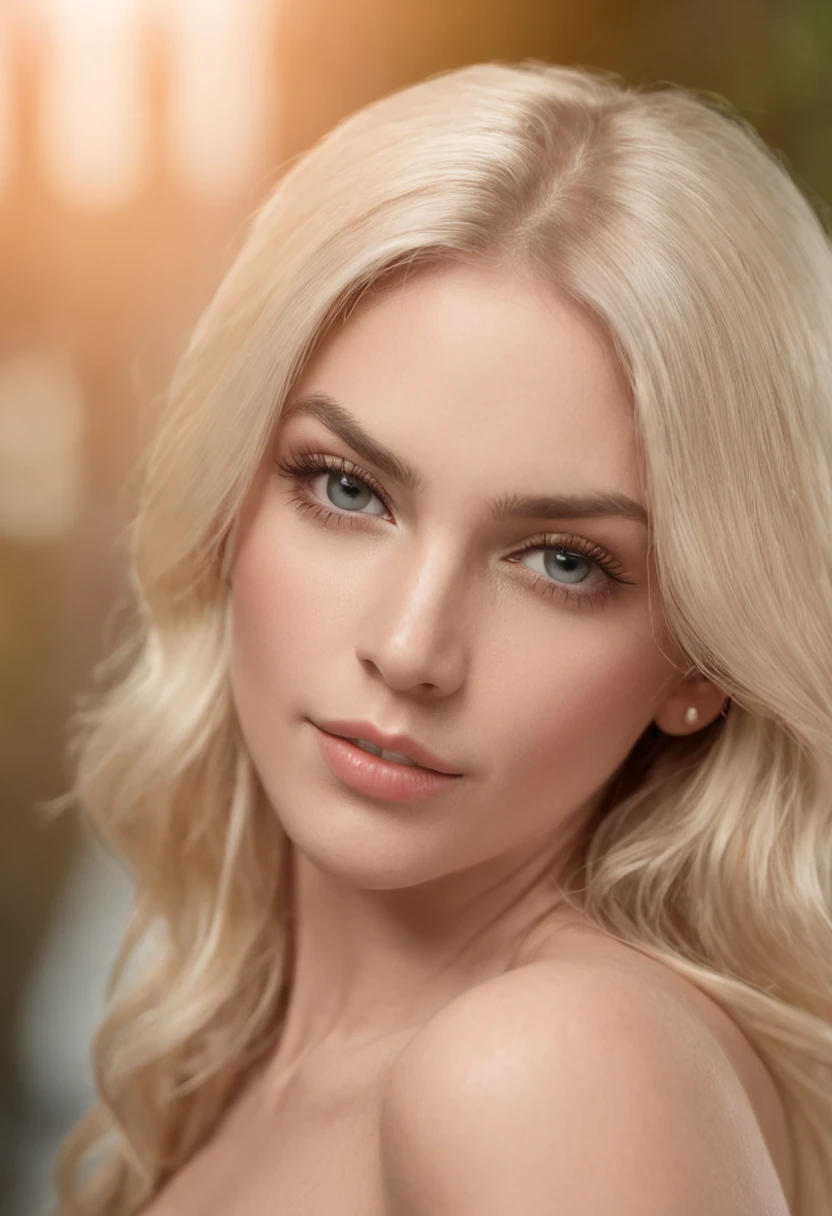 a beautiful blonde girl, naked, delicate skin, soft features, dreamy expression, (best quality,4k,8k,highres,masterpiece:1.2),ultra-detailed,(realistic,photorealistic,photo-realistic:1.37),beautiful detailed eyes,beautiful detailed lips,extremely detailed eyes and face,longeyelashes,natural lighting,warm colors,soft focus,dramatic lighting,photographic,cinematic,elegant,serene,graceful