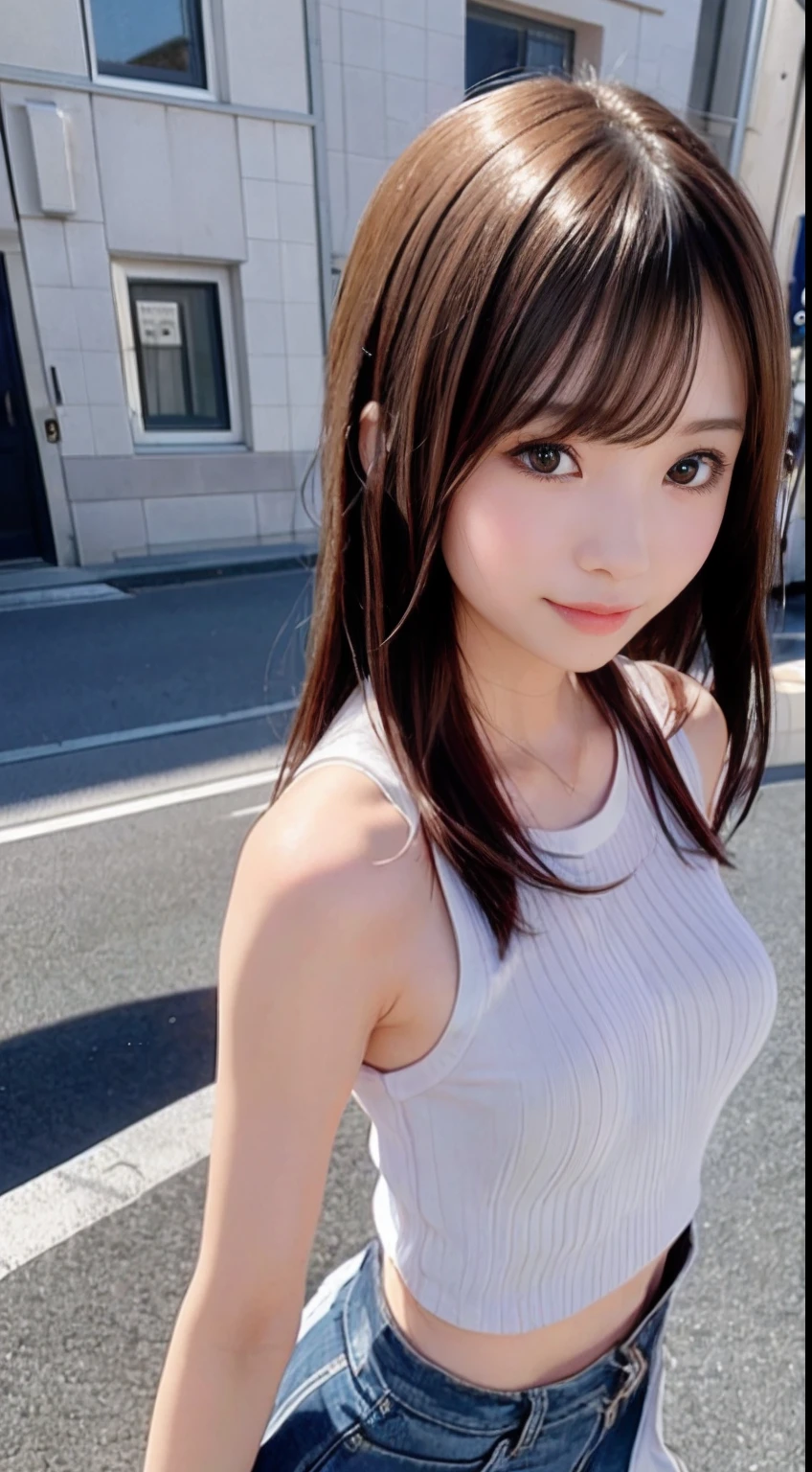 One Girl, , smile, The eyes are brown, Tabletop, Highest quality,(Get used to it),(naked),School Area,(((Nipples))),(((tits))), walking On the way to school,Blurred Background、Navel exposure , (((nude))),(Areola)、On the way to school, Japanese, small胸, The wind is blowing, Bright sunlight、Big eyes、Twin tails、、挑発するsmile、Evil smile,Baby Face,(((10Year))),、平らなtits、Flat Chest、small、small胸、(((thin))),(((Very thin))、(((Upper body photo)))、(((Super cute face)))