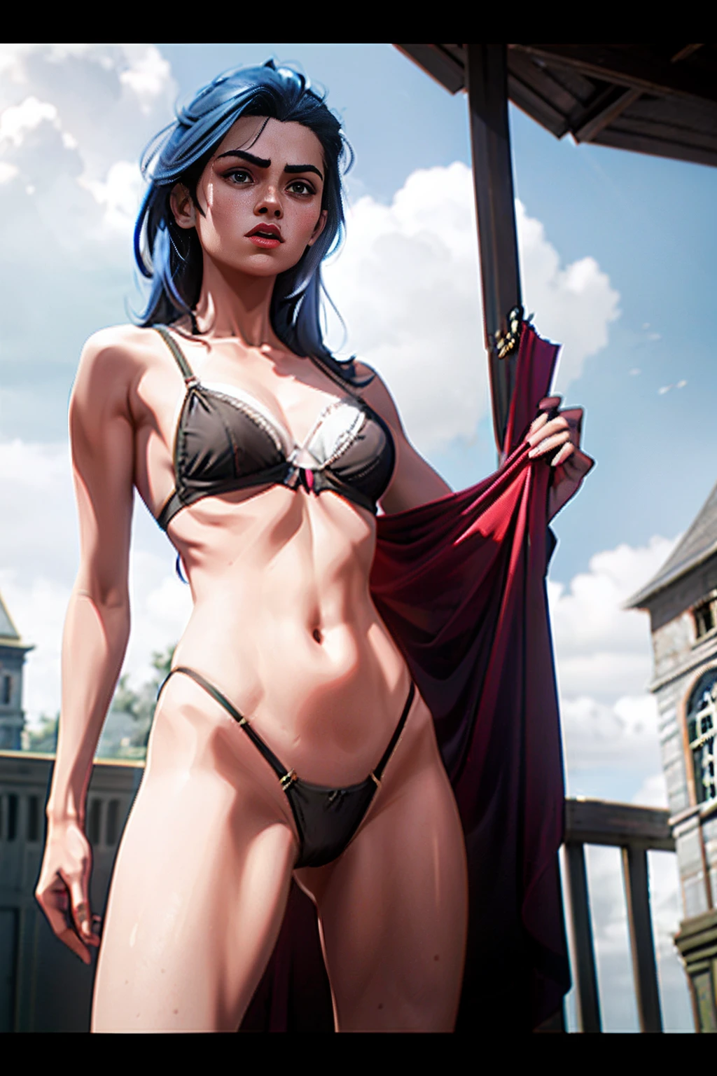 Dress revealingly，No underwear and underwear，No underwear，pantyless，Take off your bra，