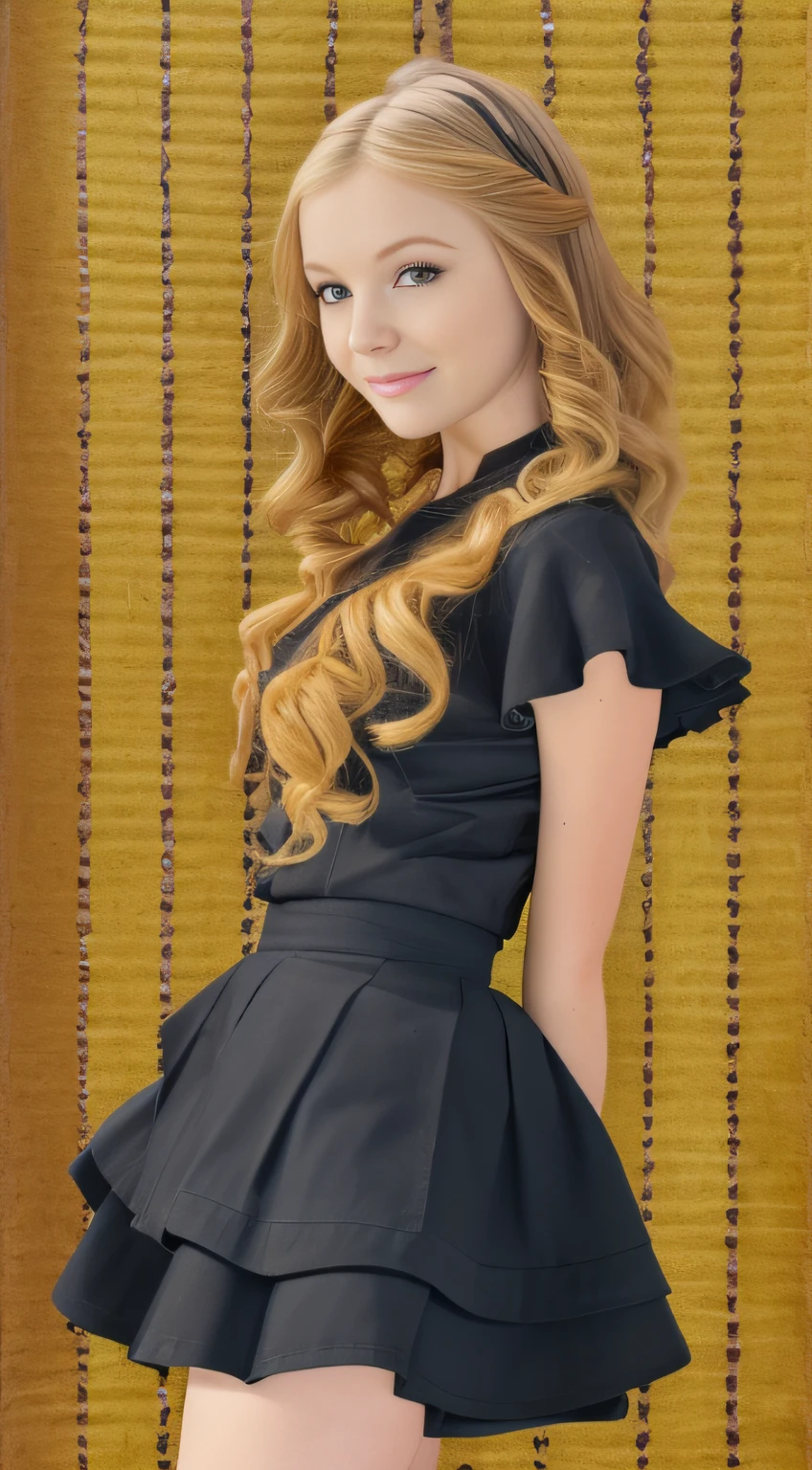 ruffled skirt