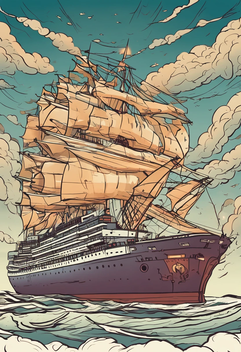 criar um navio transatlantico