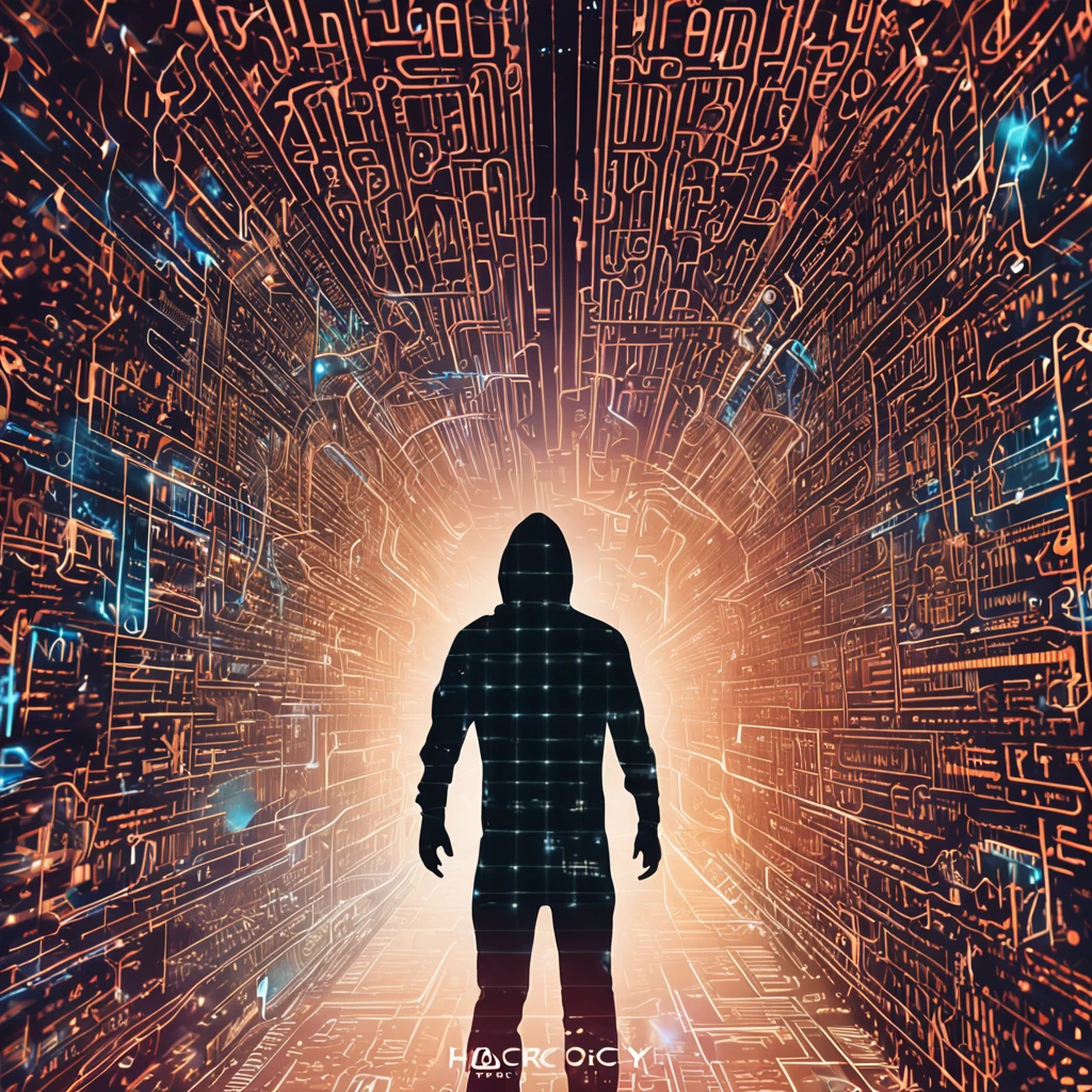 Mysterious hacker amidst a digital landscape, surrounded by lines of code and encrypted symbols. The hacker is immersed in the world of technology and cybersecurity, exuding an aura of skill and knowledge.
The image combines the figure of the hacker with the universe of cryptocurrencies. The promotion highlights the importance of security and privacy in cryptocurrency transactions, as well as the ability of hackers to dominate and exploit opportunities in this new market.