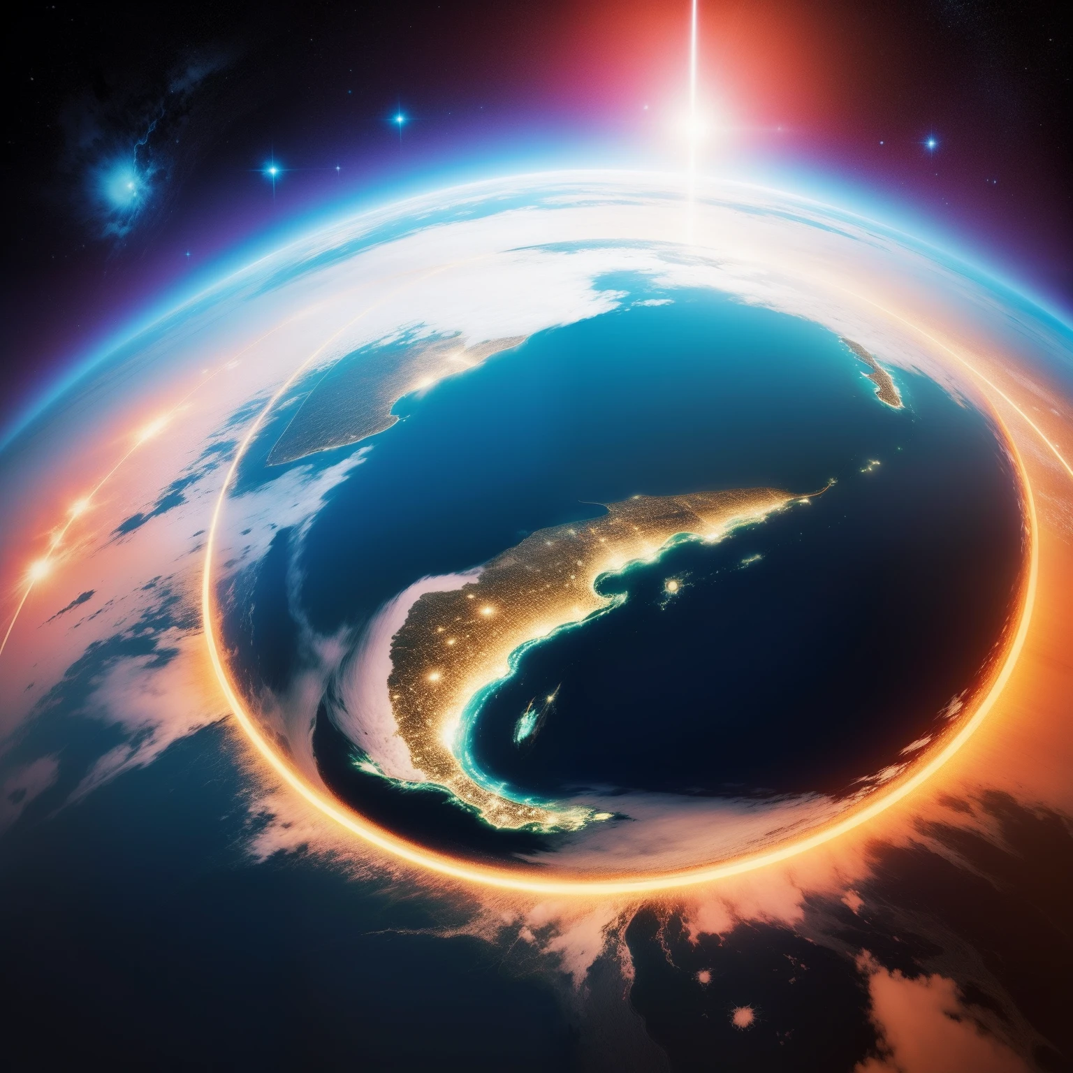 Japan on Earth,View from outer space