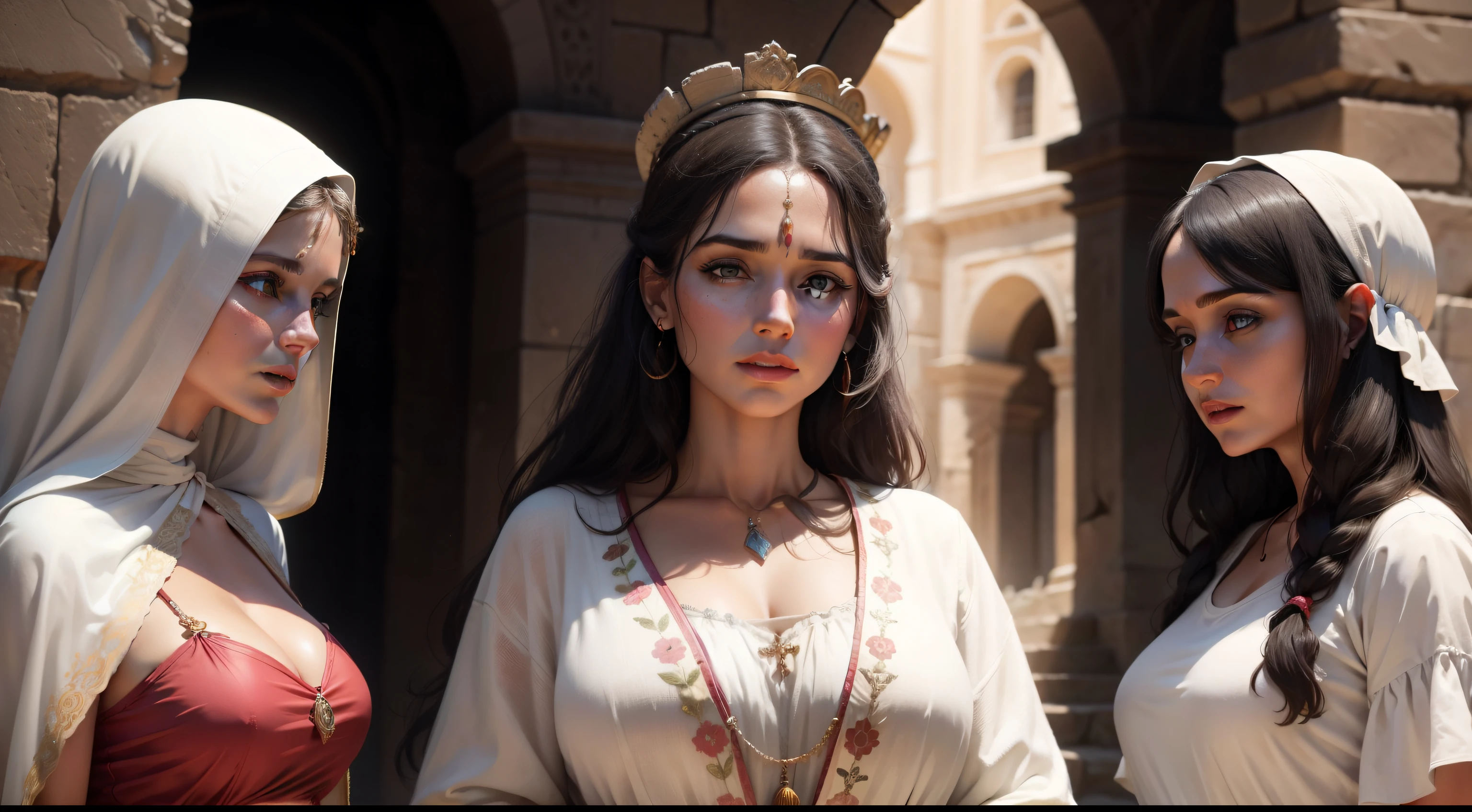 Make Three 40-Year-Old Women in the Ancient Times of Jesus