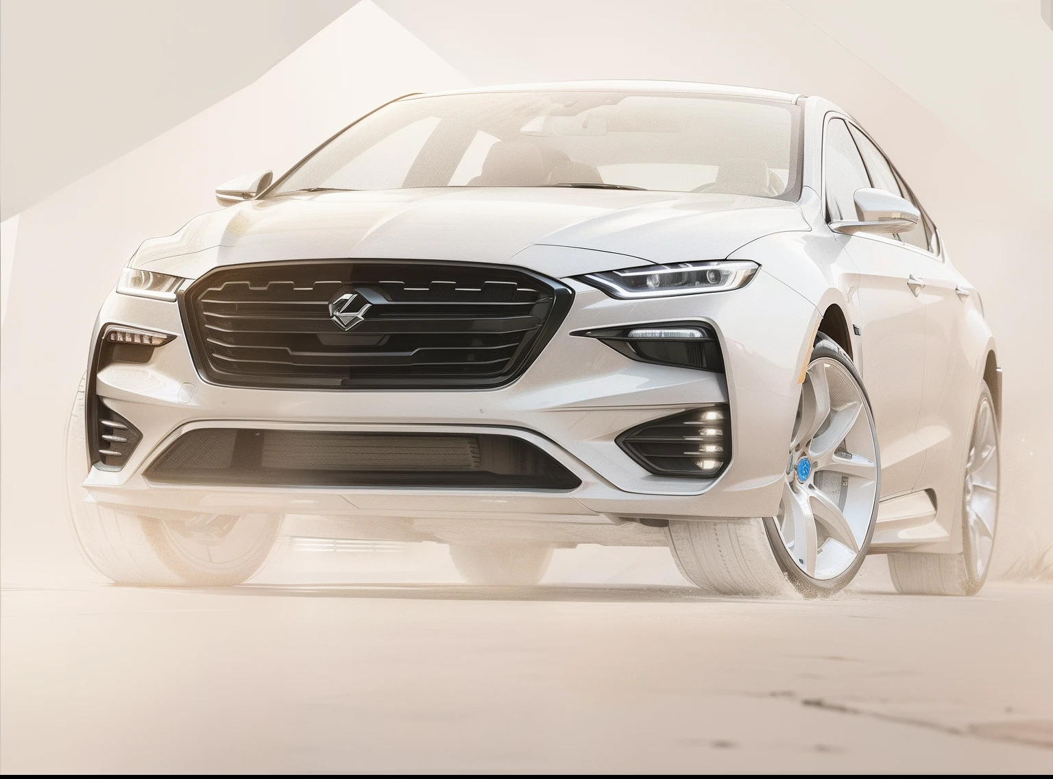 Render this concept sedan car